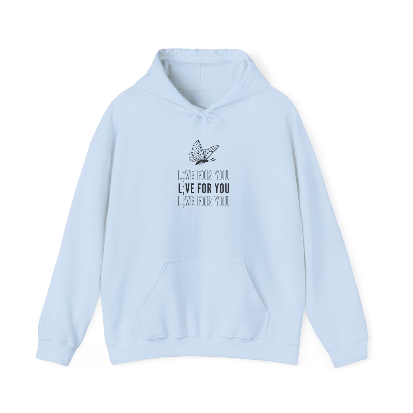 L;VE For You Butterfly Stack Hoodie