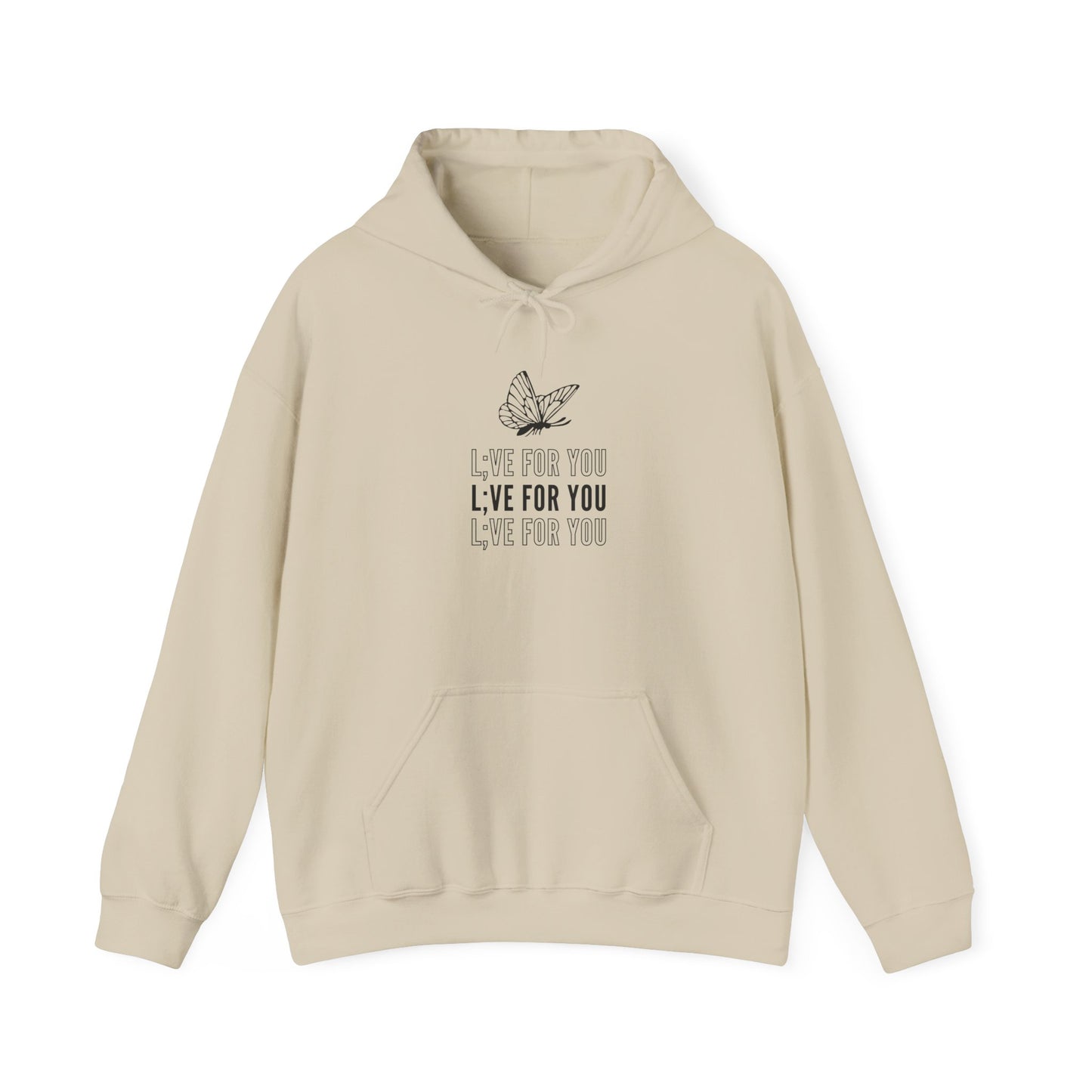 L;VE For You Butterfly Stack Hoodie