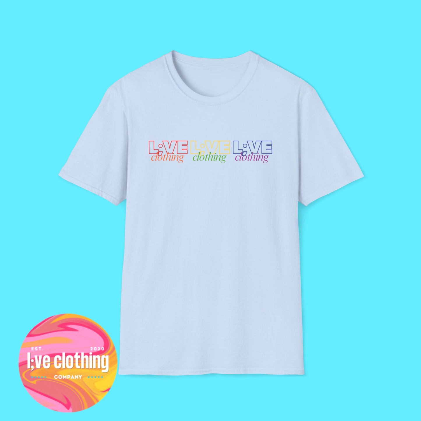 L;VE Clothing Rainbow Pride Tee