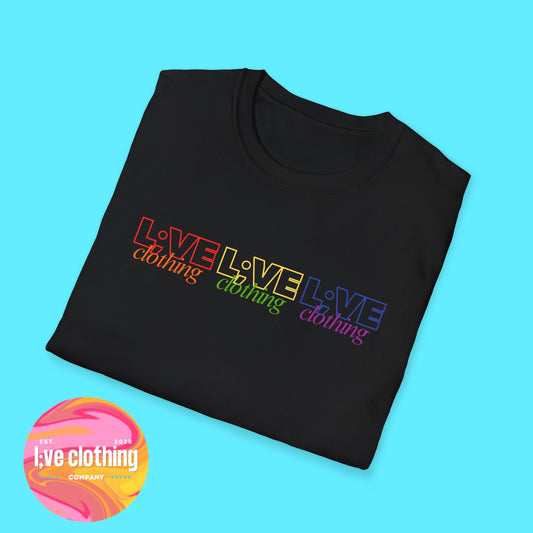 L;VE Clothing Rainbow Pride Tee