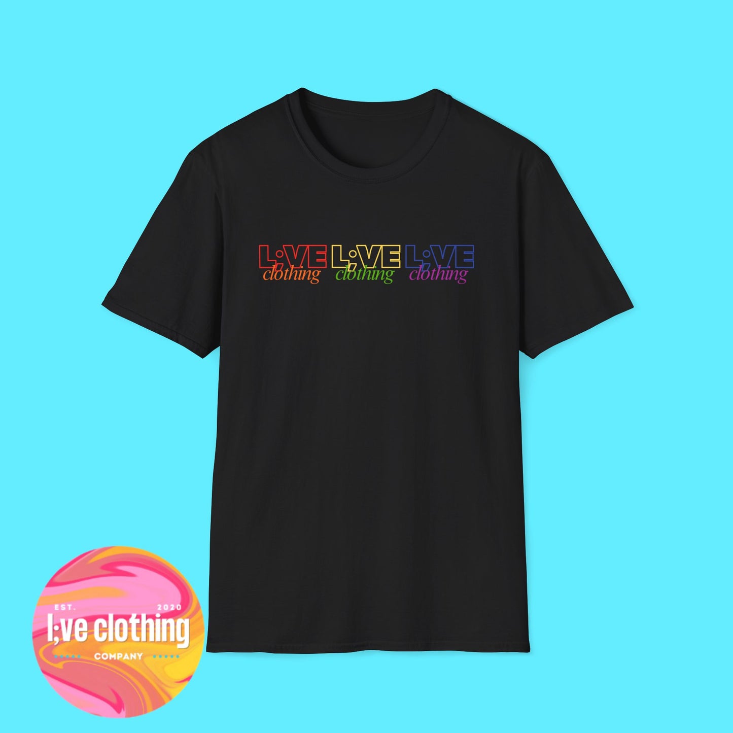 L;VE Clothing Rainbow Pride Tee