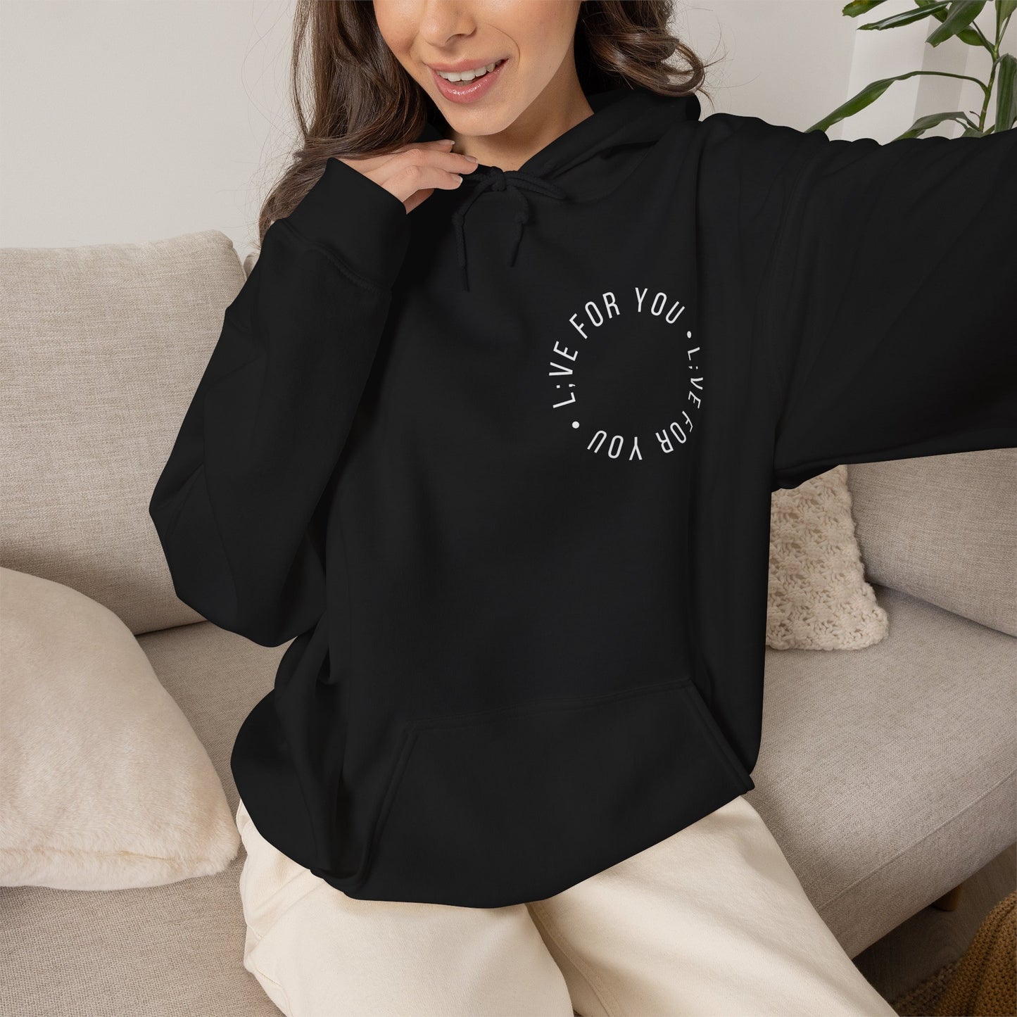 Live For You Circle Logo Hoodie