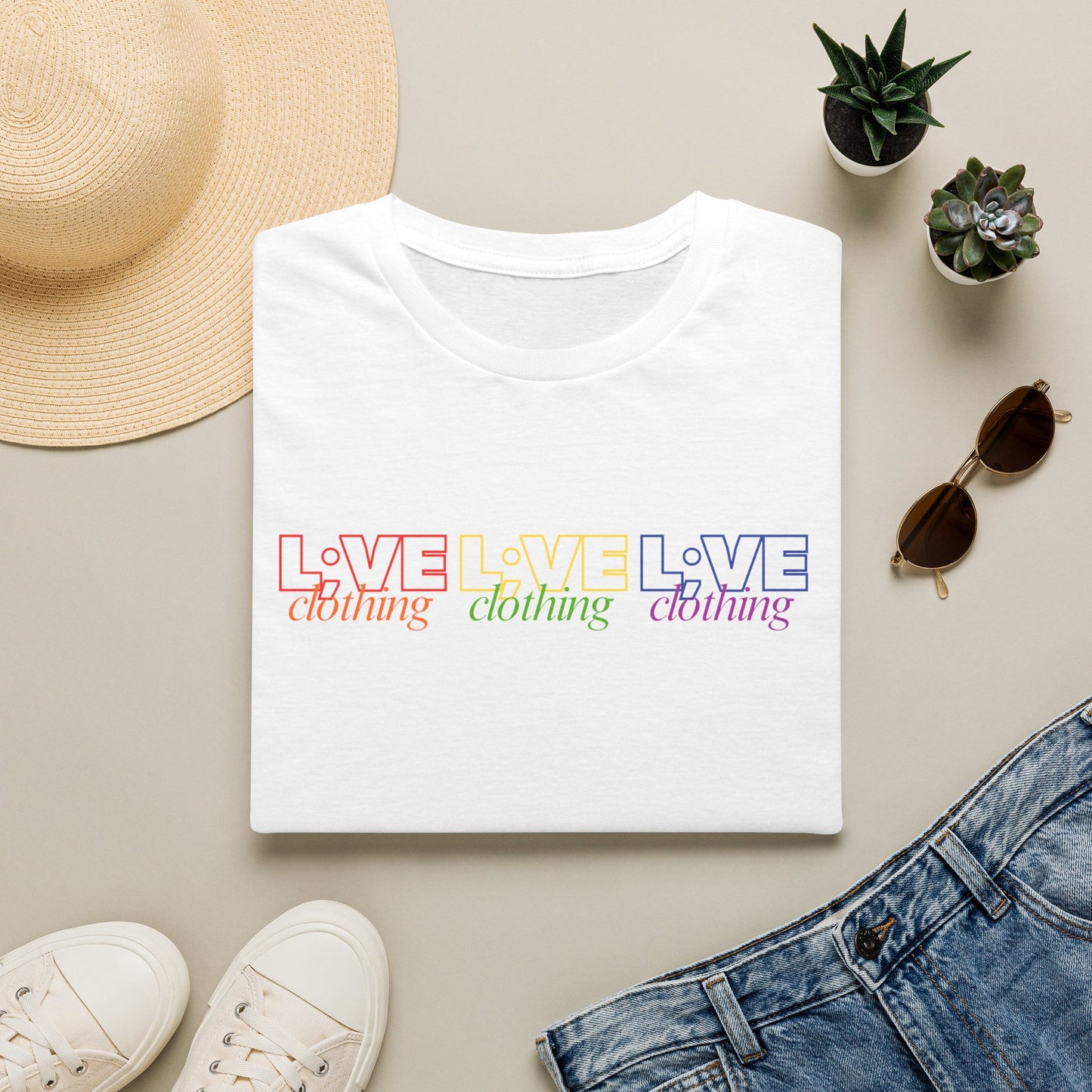 L;VE Clothing Rainbow Pride Tee