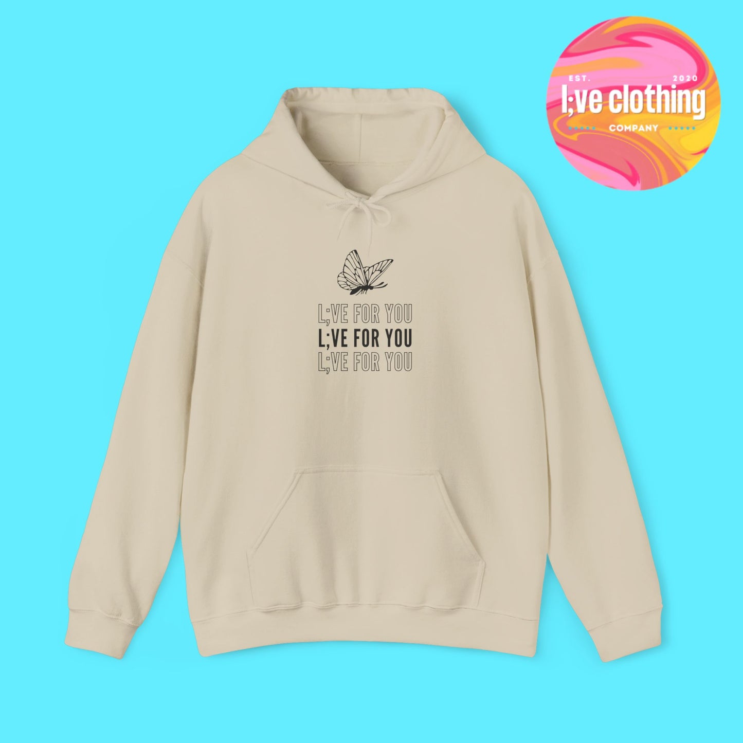 L;VE For You Butterfly Stack Hoodie