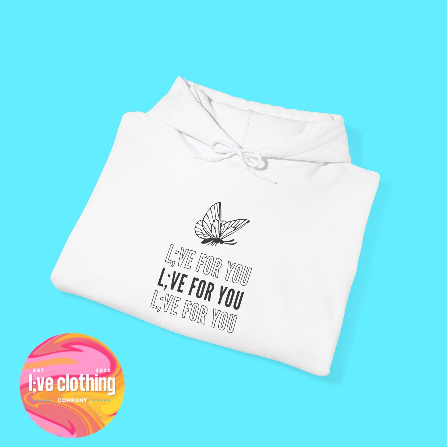 L;VE For You Butterfly Stack Hoodie