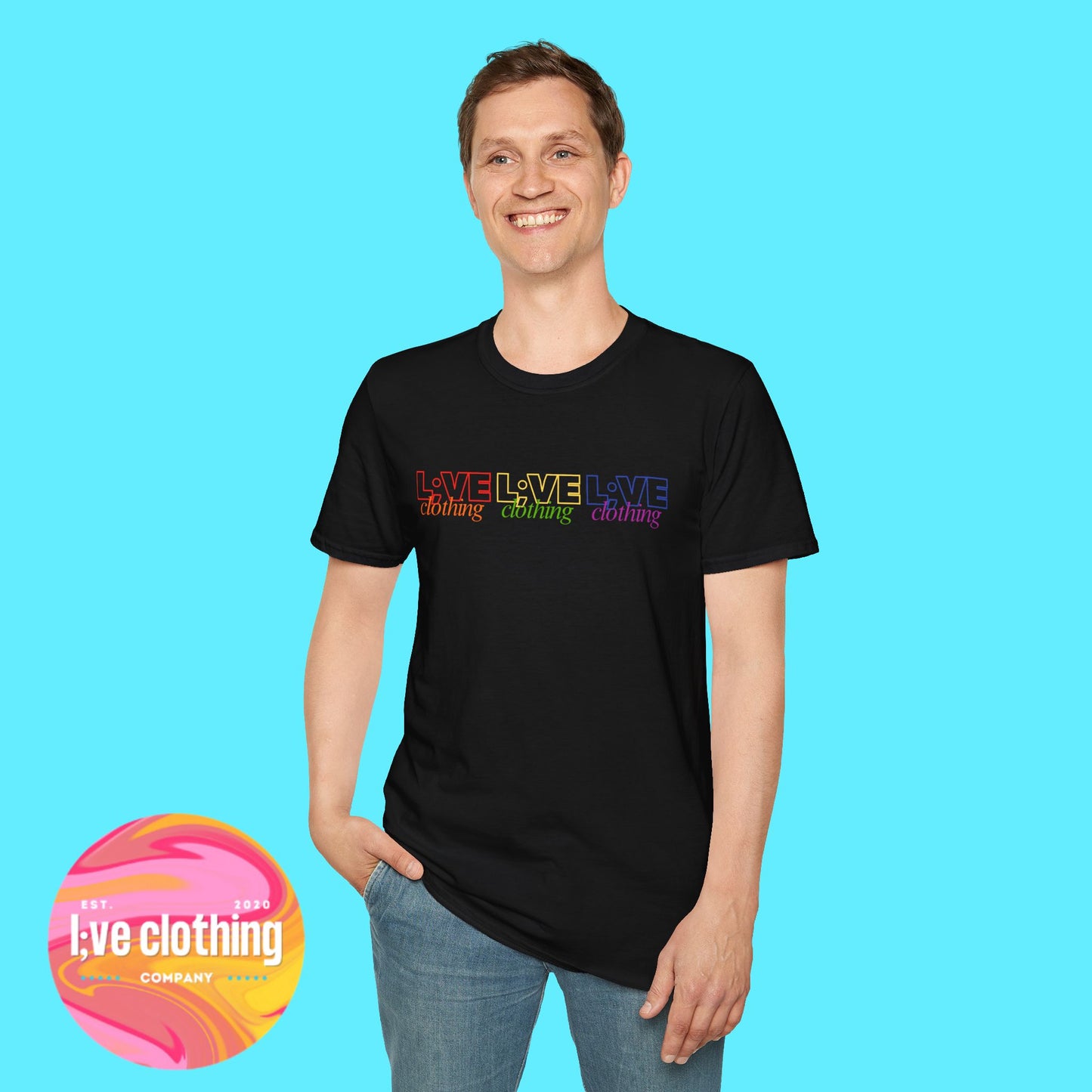 L;VE Clothing Rainbow Pride Tee