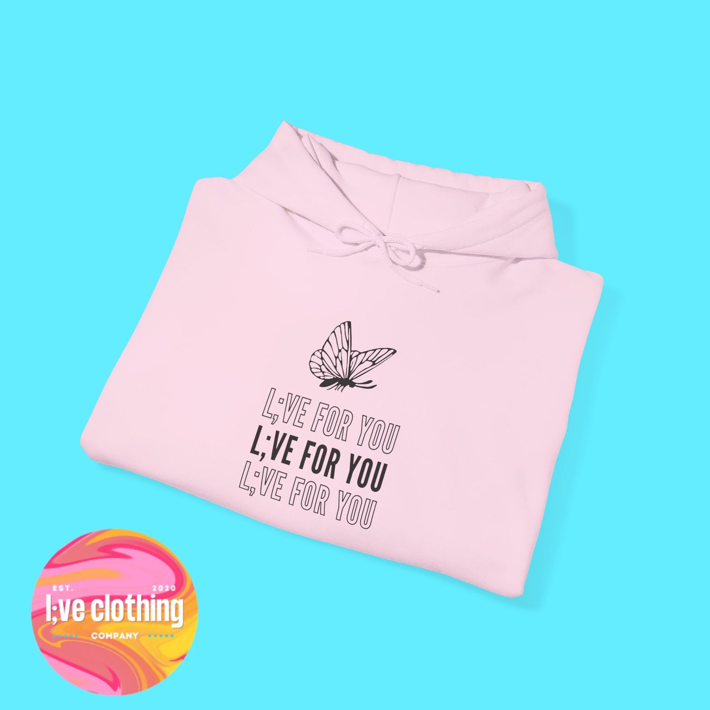 L;VE For You Butterfly Stack Hoodie