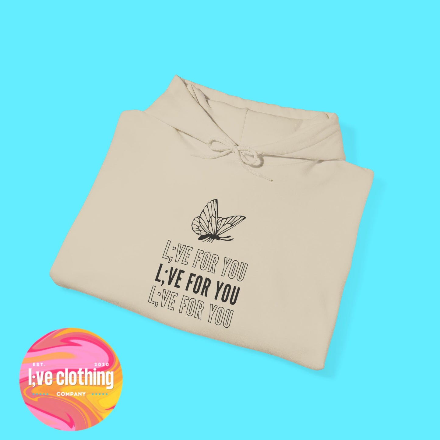 L;VE For You Butterfly Stack Hoodie