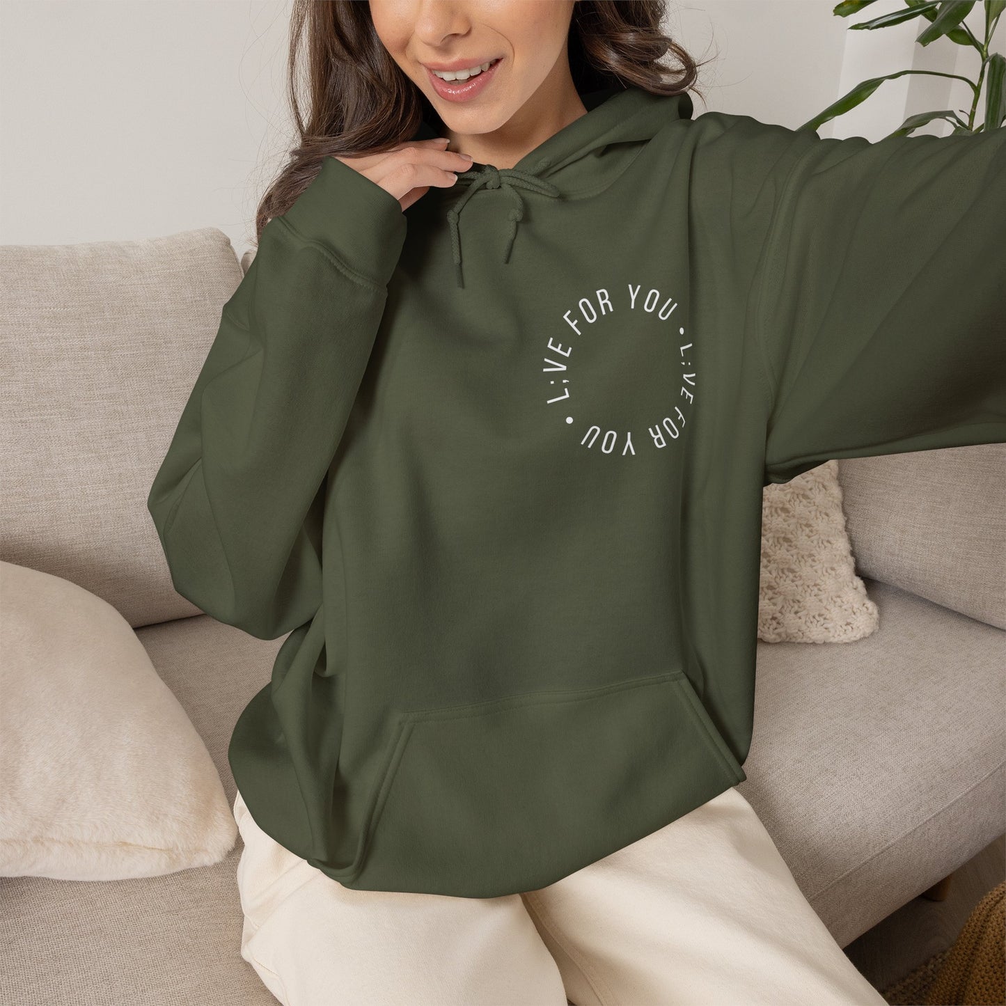 Live For You Circle Logo Hoodie