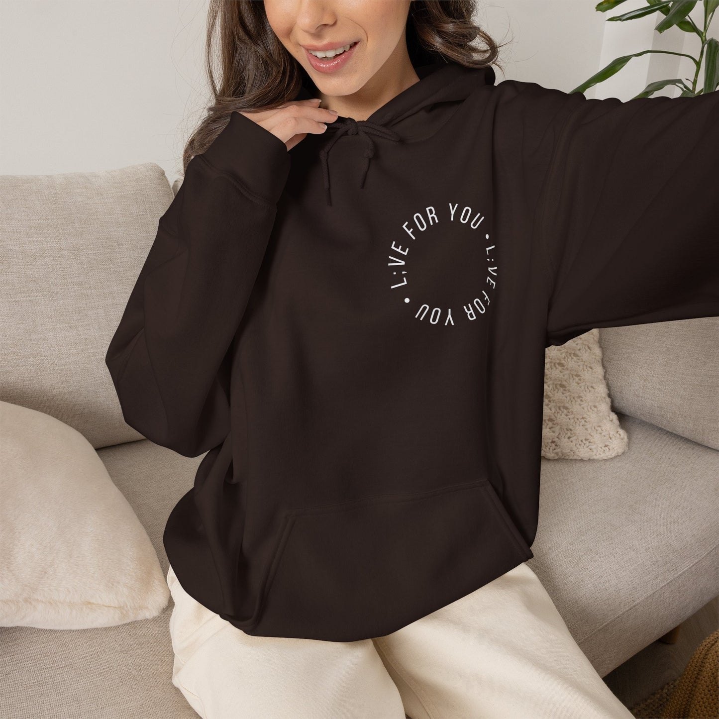 Live For You Circle Logo Hoodie
