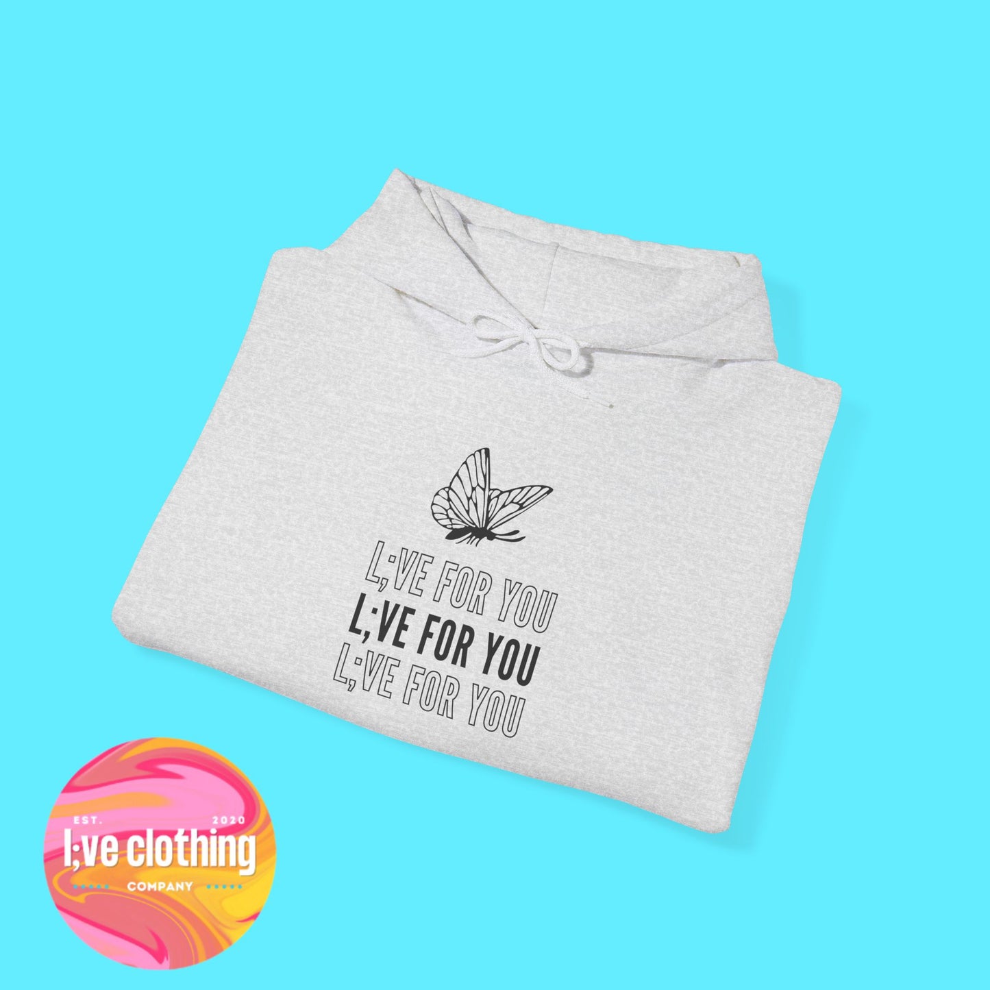 L;VE For You Butterfly Stack Hoodie