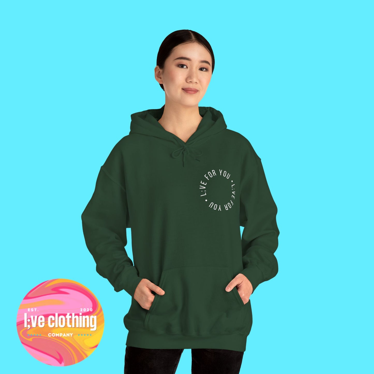 Live For You Circle Logo Hoodie