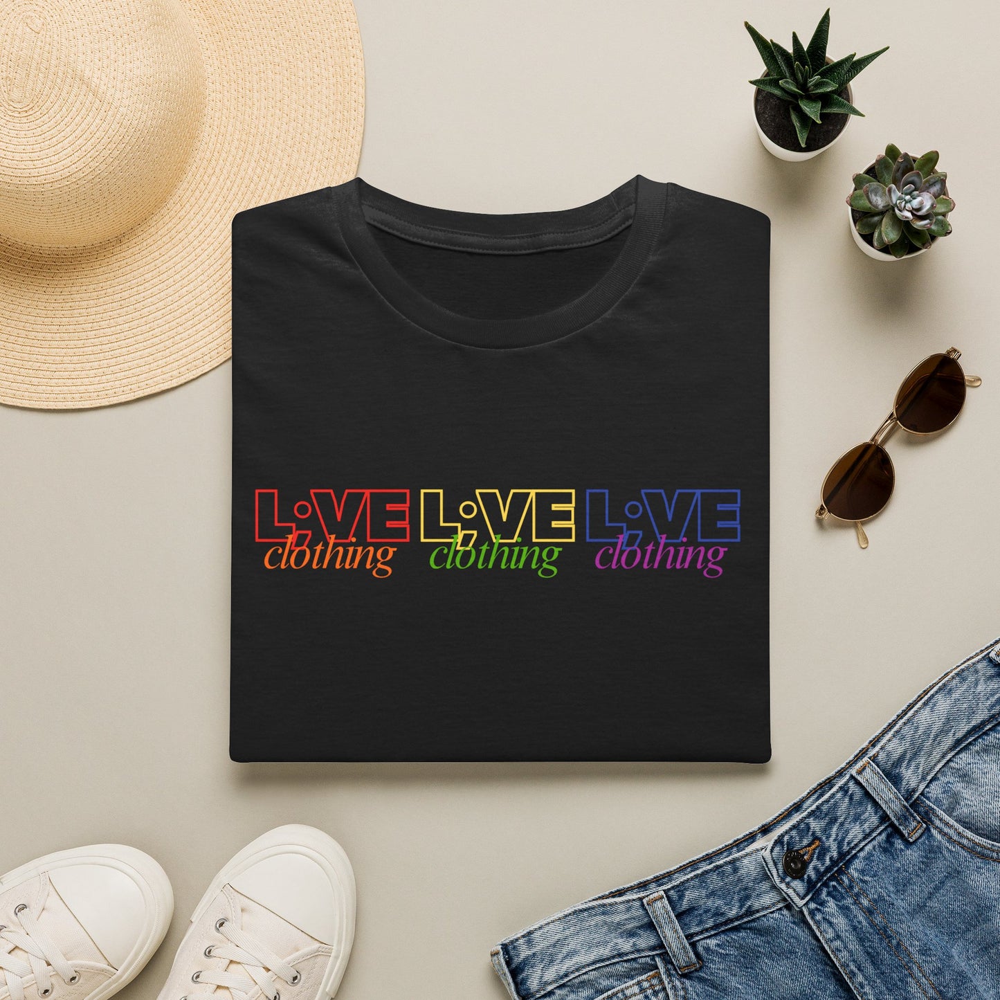 L;VE Clothing Rainbow Pride Tee