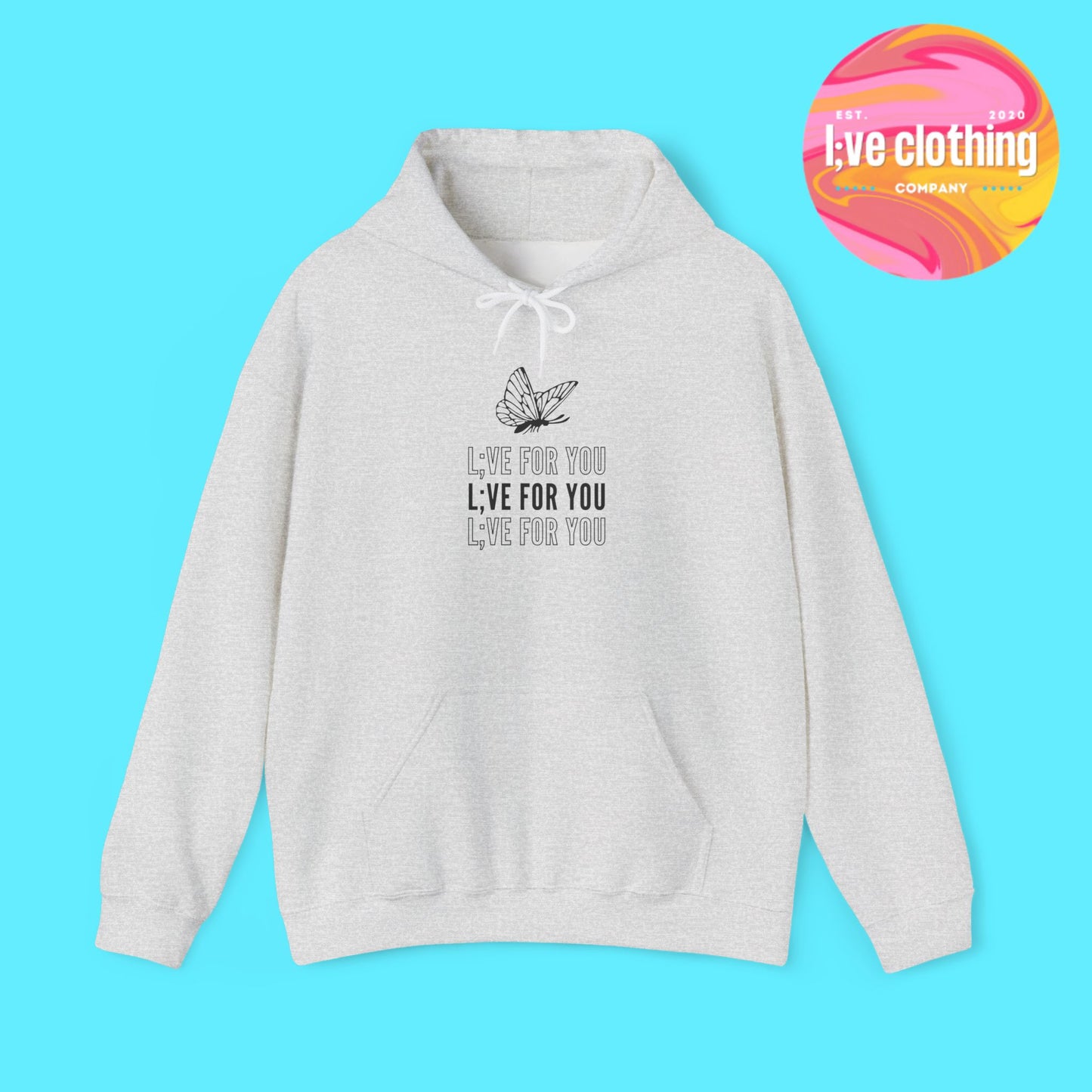 L;VE For You Butterfly Stack Hoodie