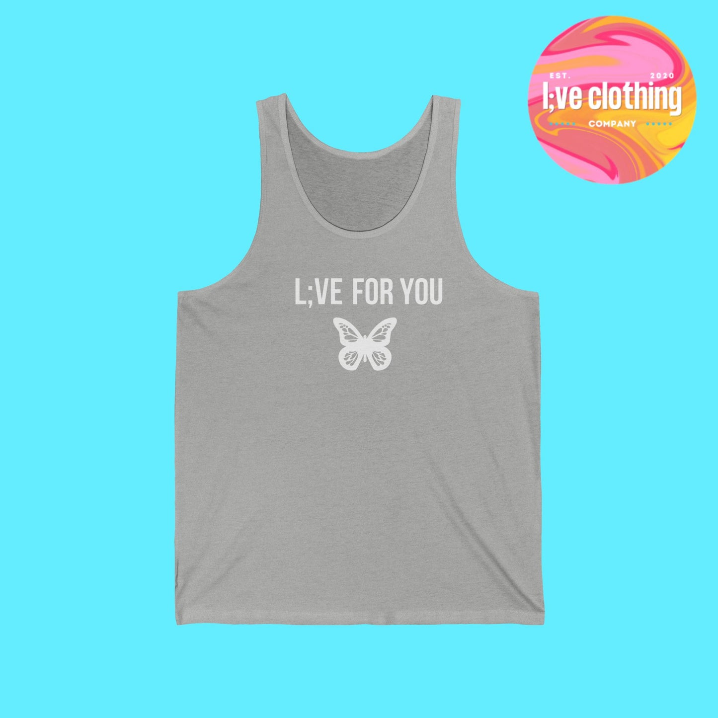 L;VE For You Butterfly Tank Top