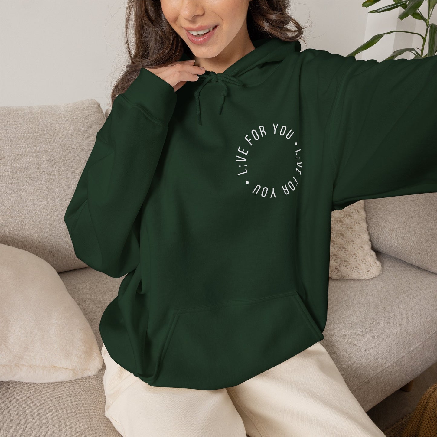 Live For You Circle Logo Hoodie