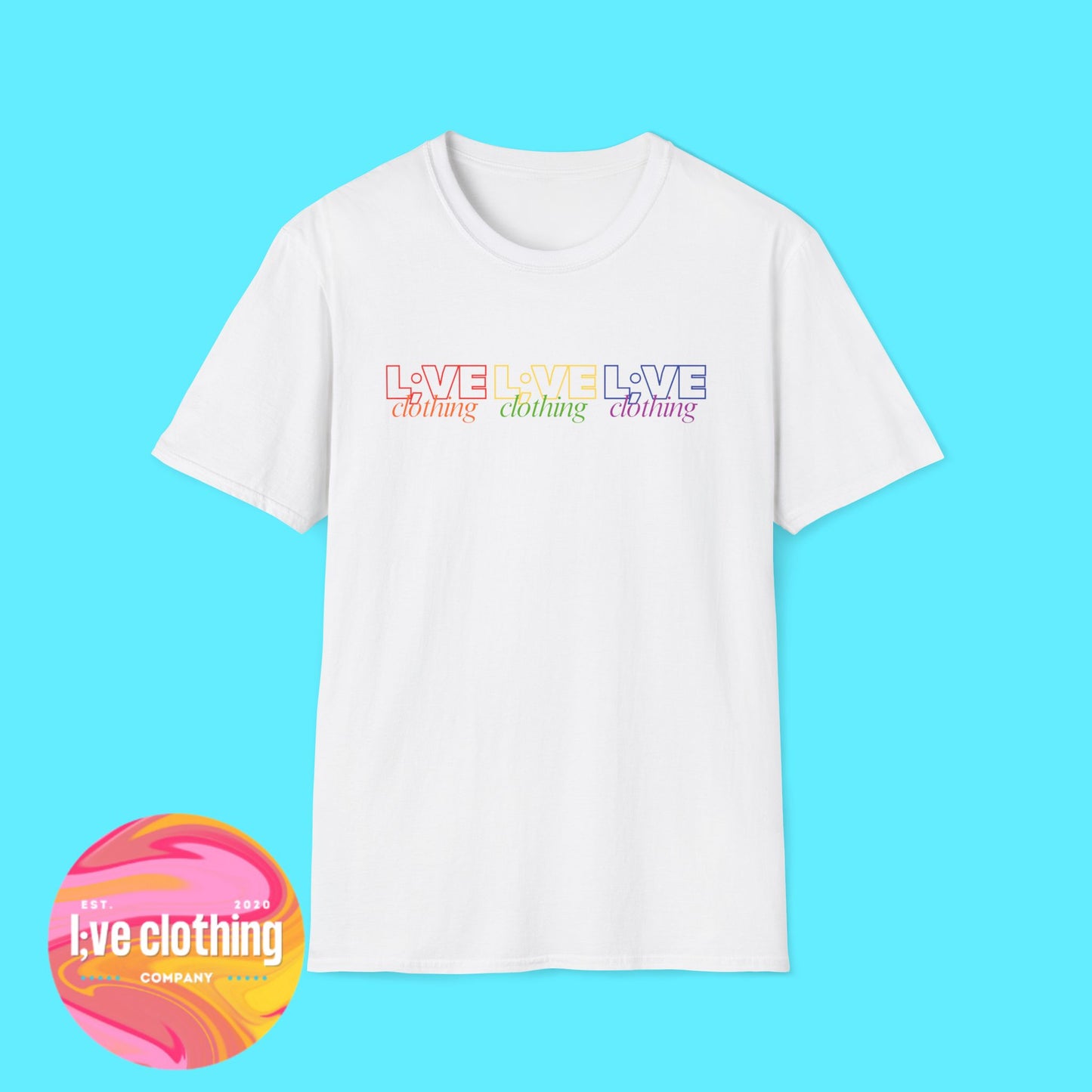 L;VE Clothing Rainbow Pride Tee