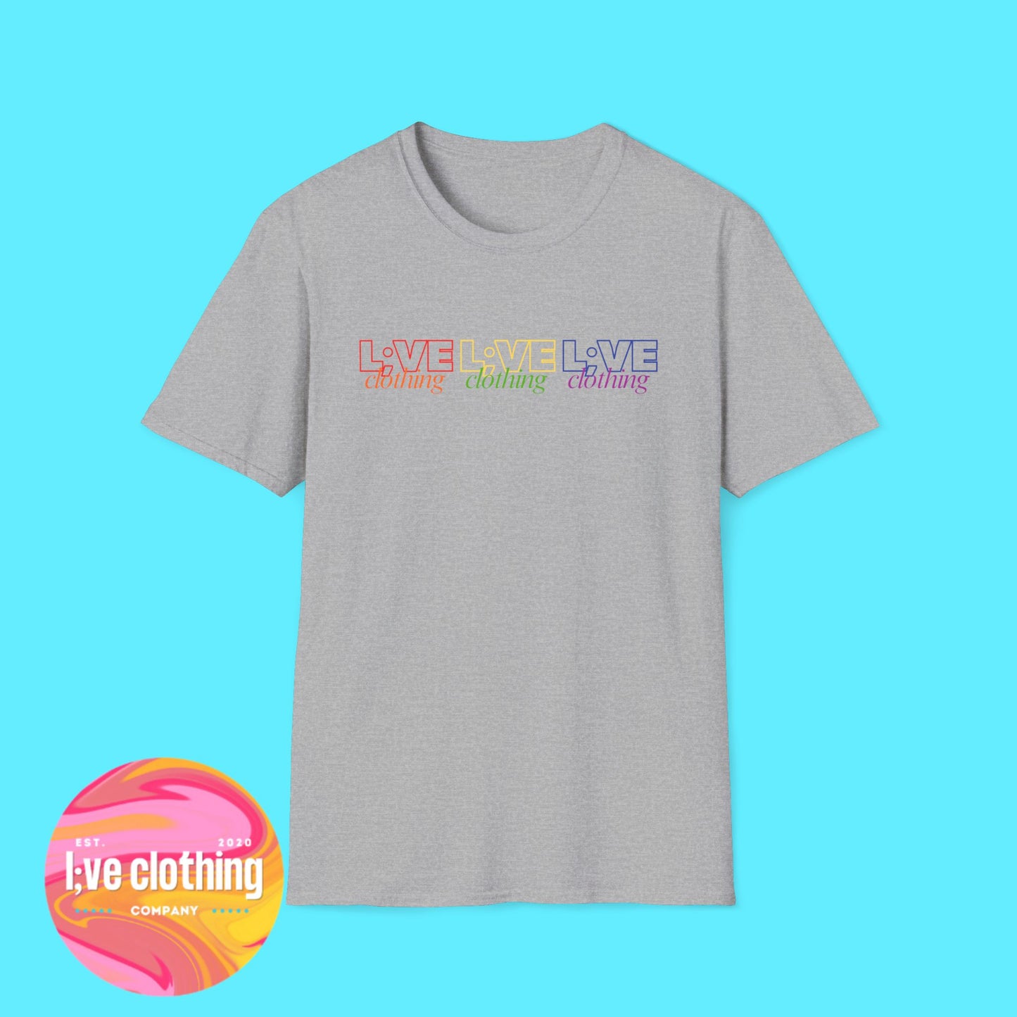 L;VE Clothing Rainbow Pride Tee