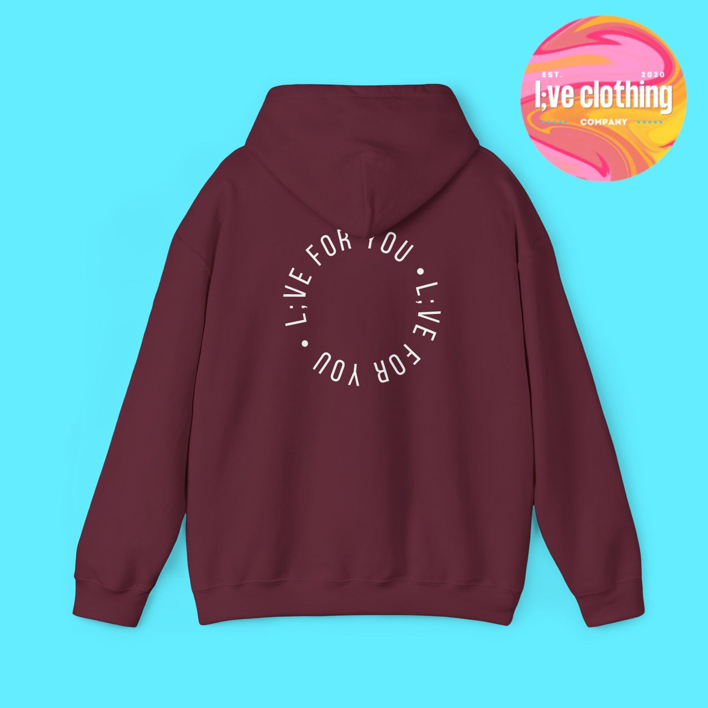 Live For You Circle Logo Hoodie