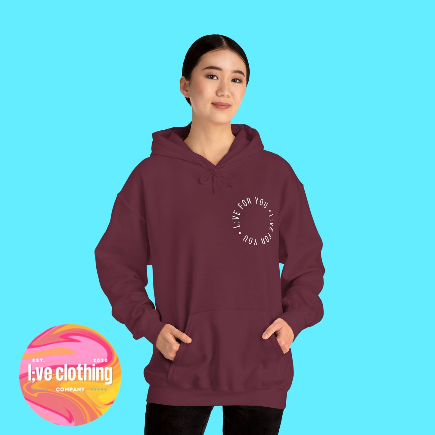 Live For You Circle Logo Hoodie