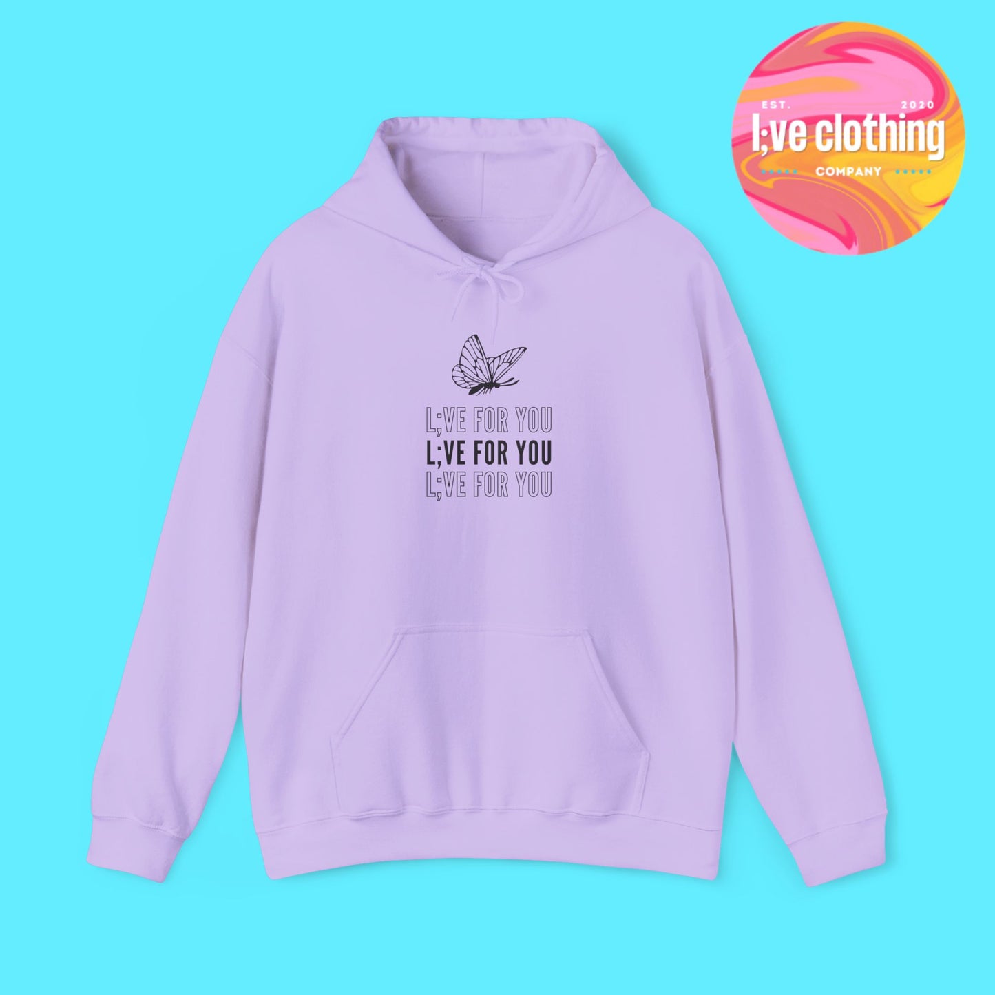 L;VE For You Butterfly Stack Hoodie