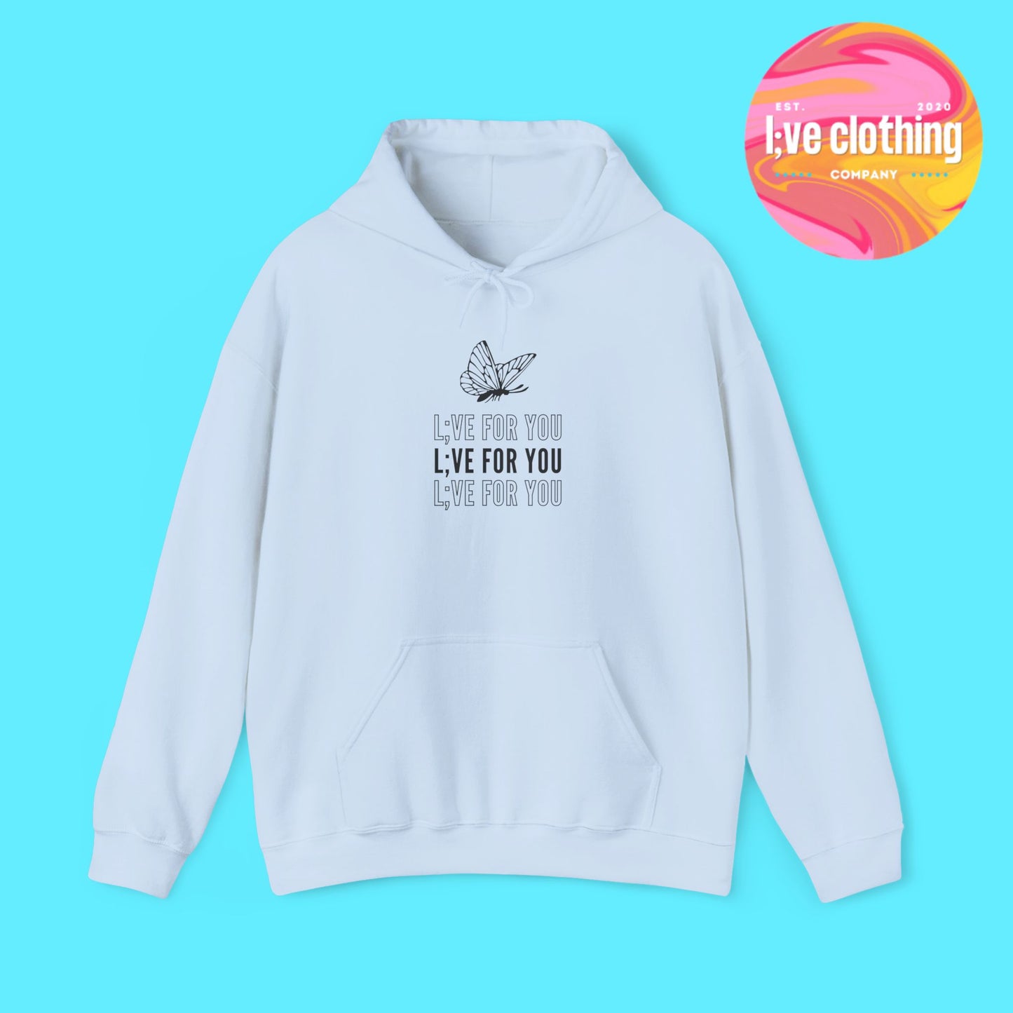 L;VE For You Butterfly Stack Hoodie