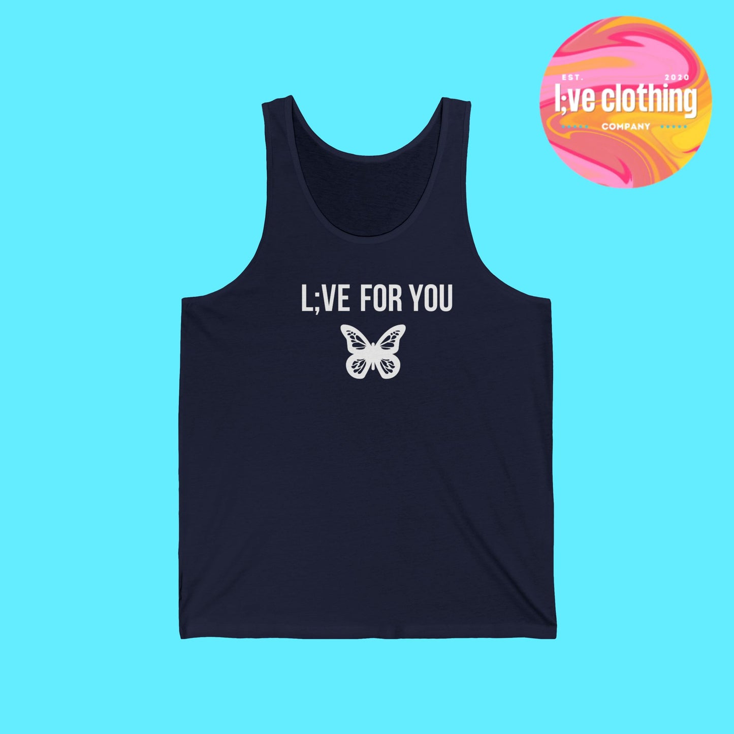 L;VE For You Butterfly Tank Top