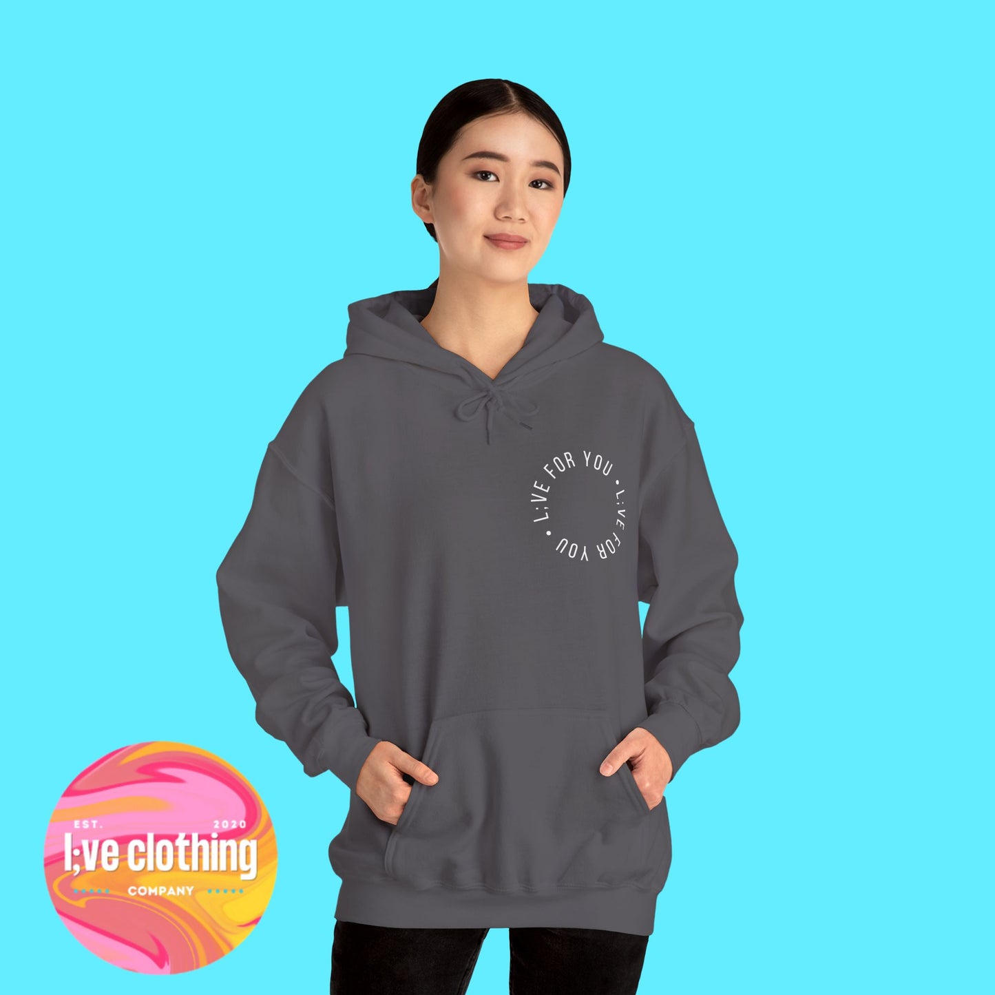 Live For You Circle Logo Hoodie