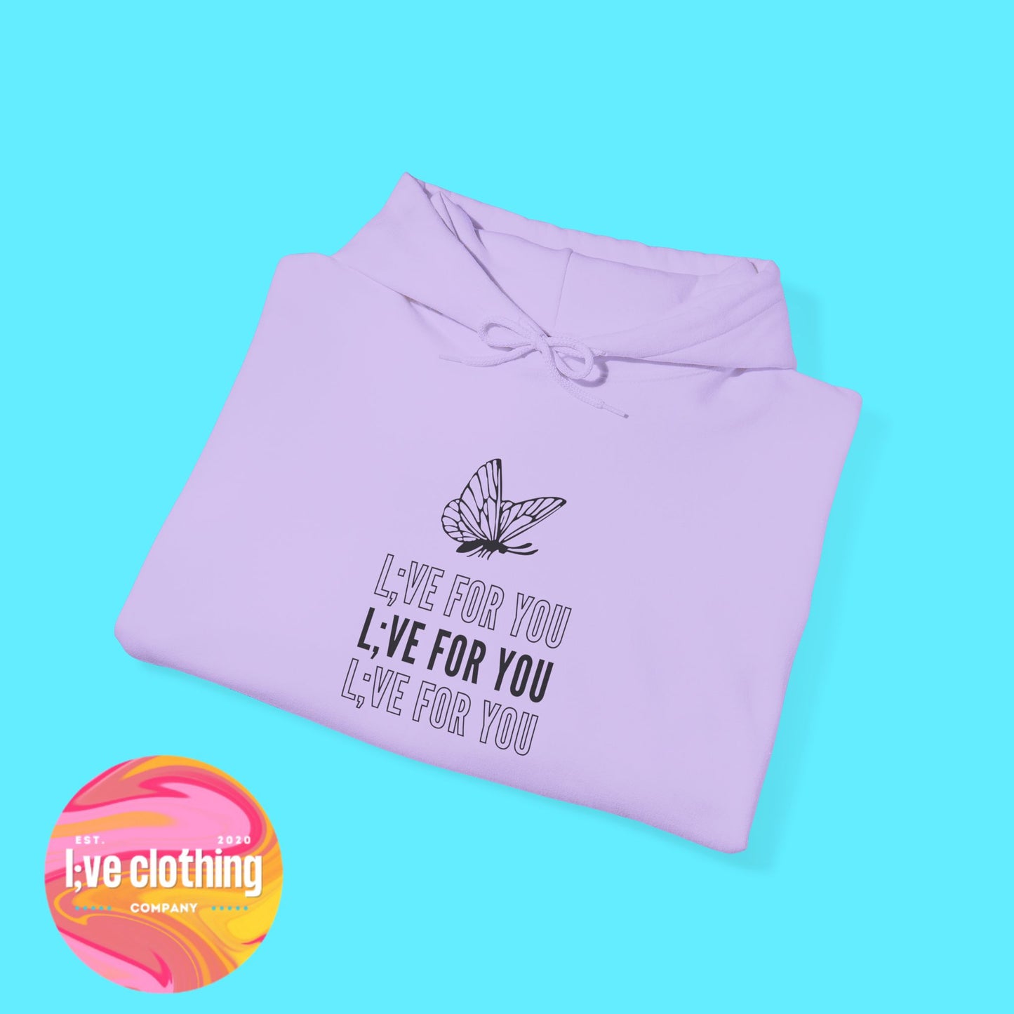 L;VE For You Butterfly Stack Hoodie