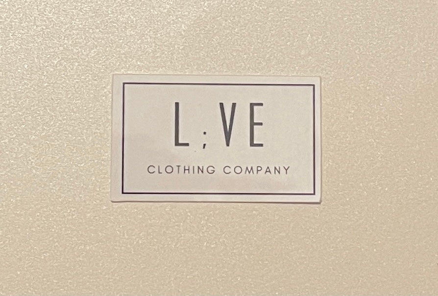 L;VE Clothing Sticker