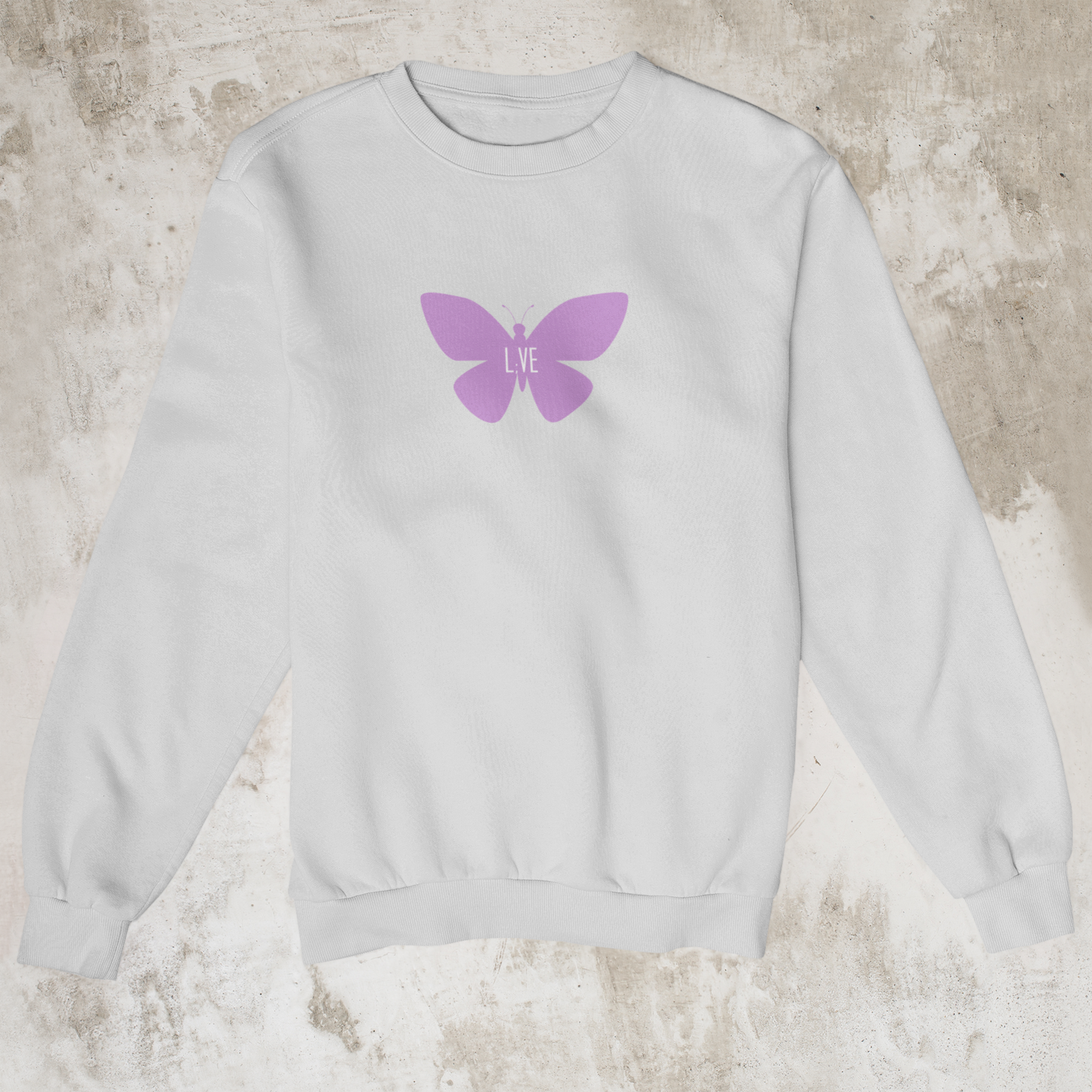 L;VE Purple Butterfly Sweatshirt