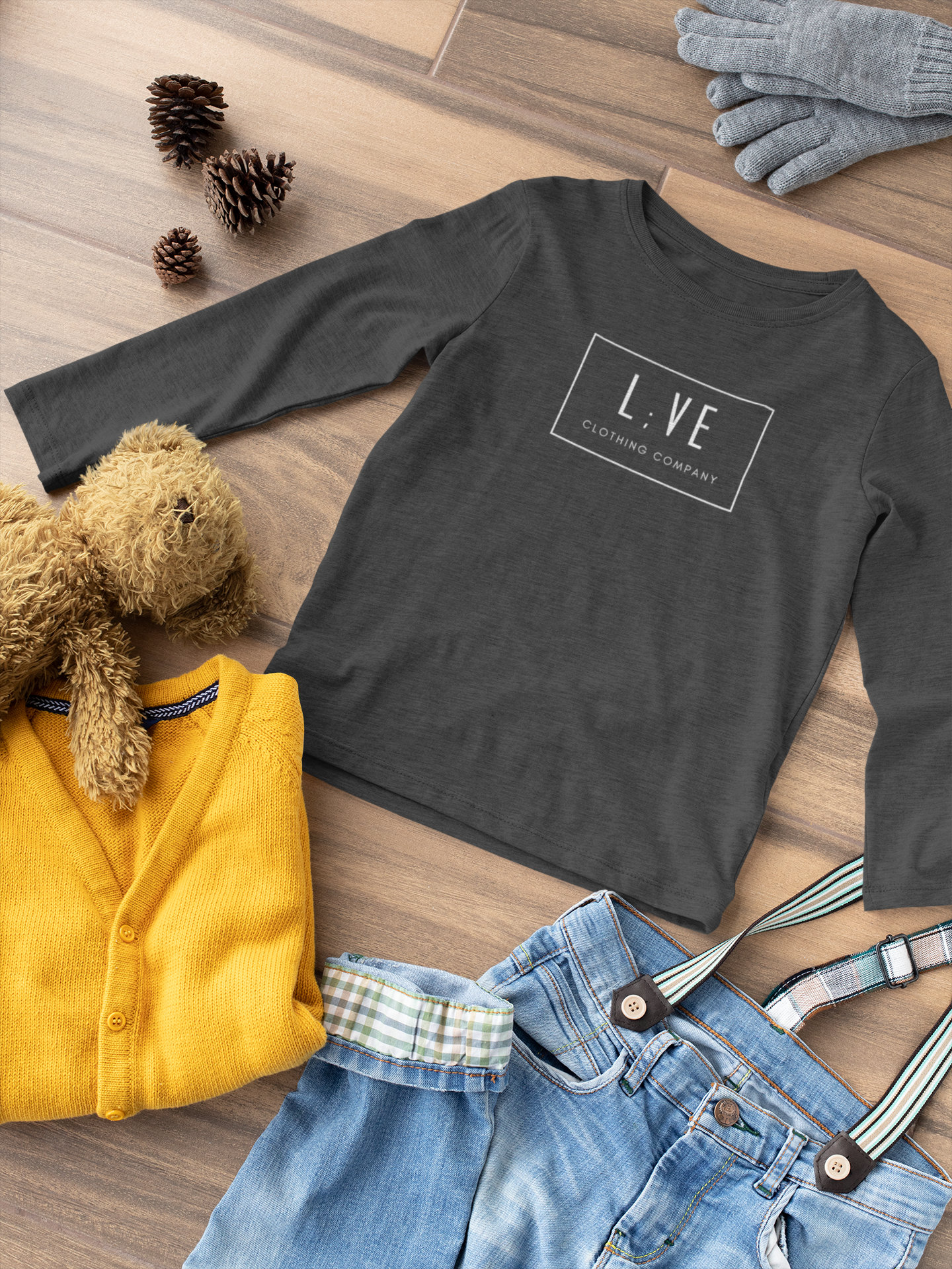 L;VE Clothing Company Toddler Long Sleeve Tee