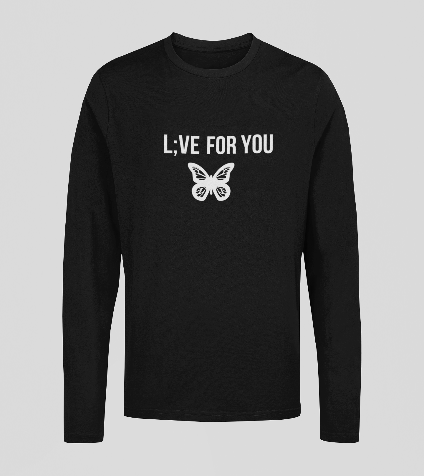 L;VE For You Butterfly Long Sleeve Tee