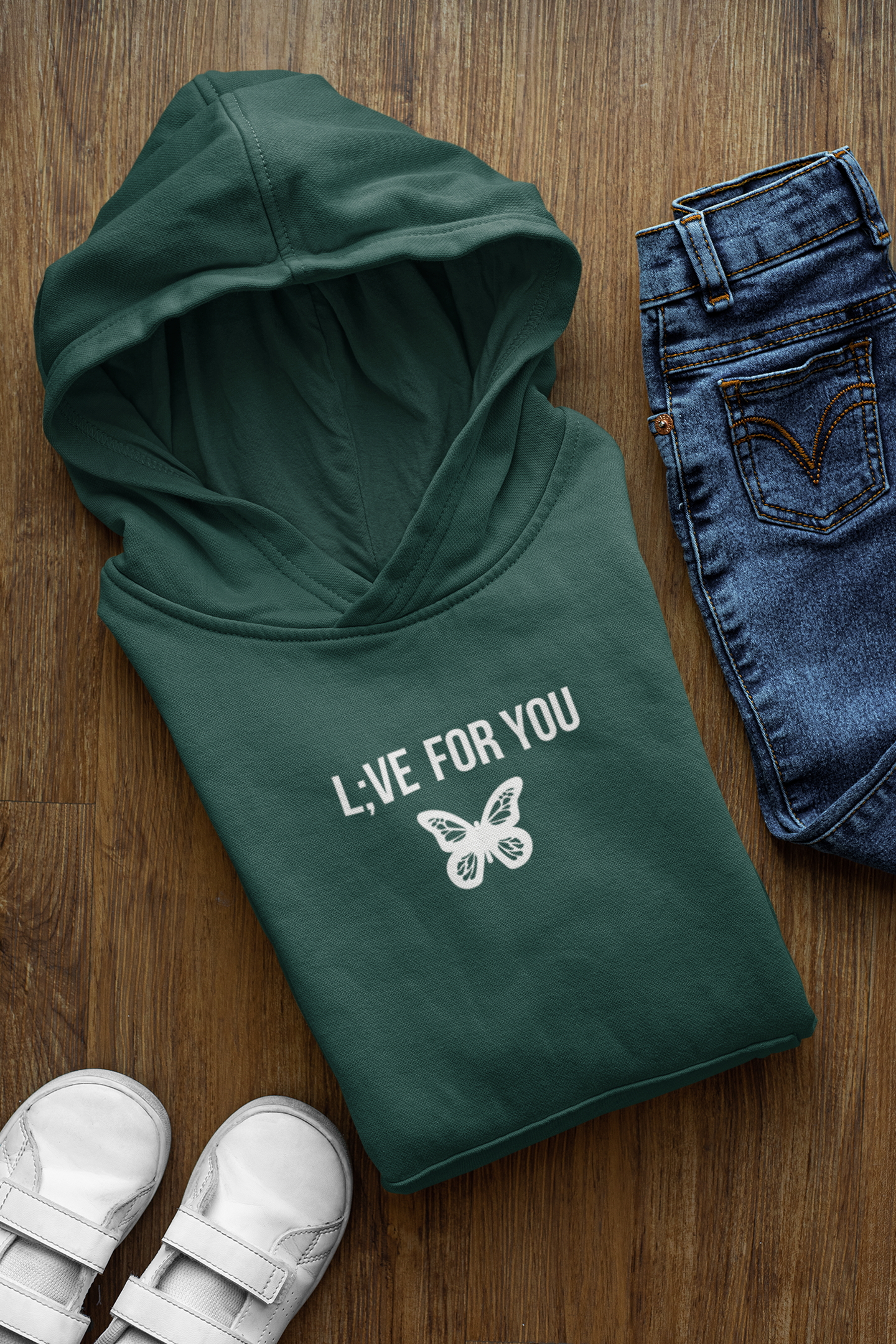 L;VE For You Butterfly Youth Hoodie