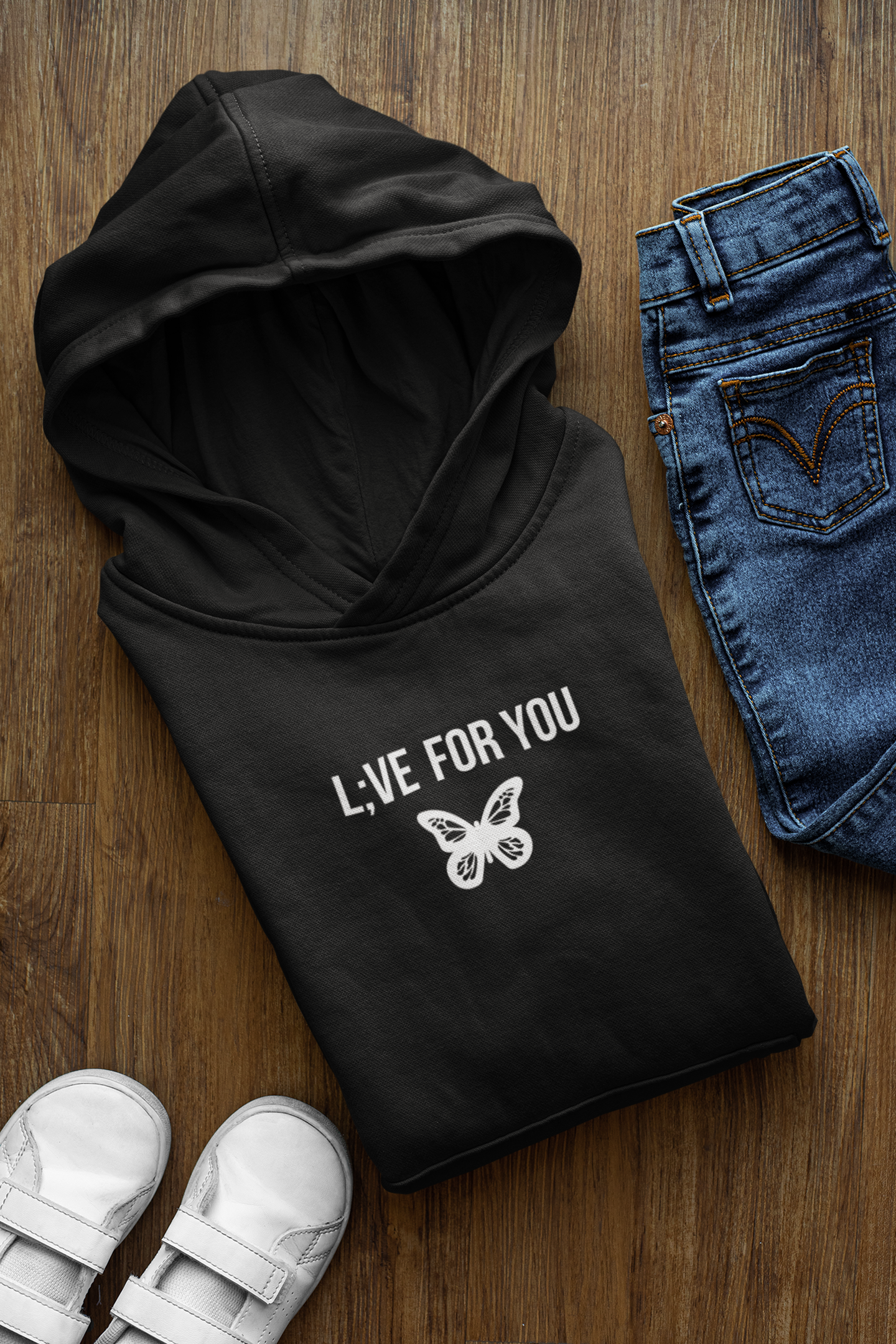 L;VE For You Butterfly Youth Hoodie