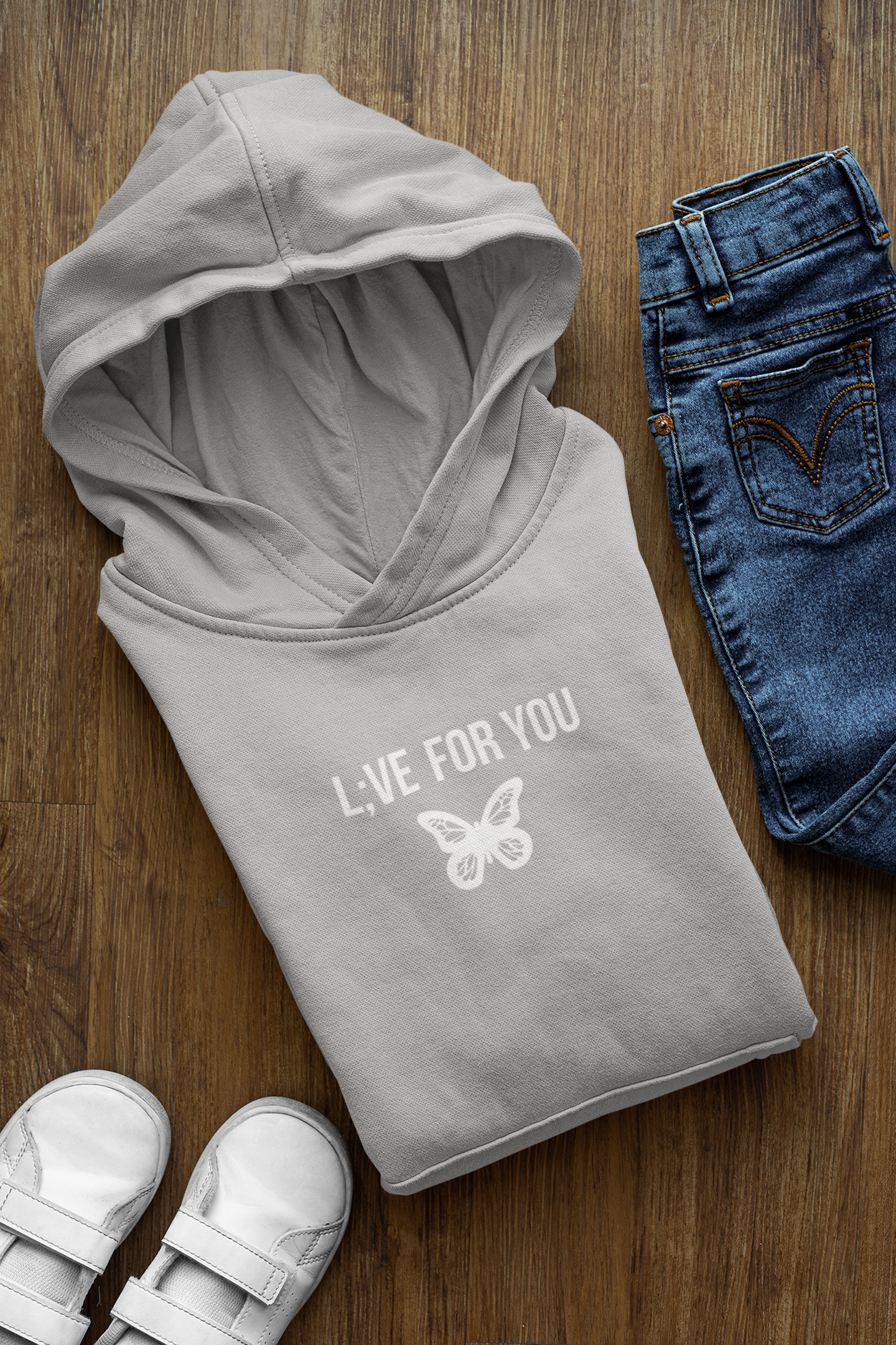 L;VE For You Butterfly Youth Hoodie