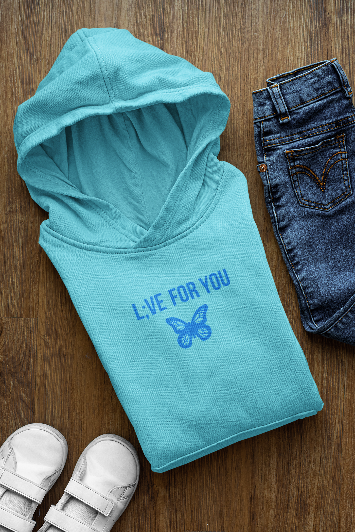 L;VE For You Butterfly Youth Hoodie