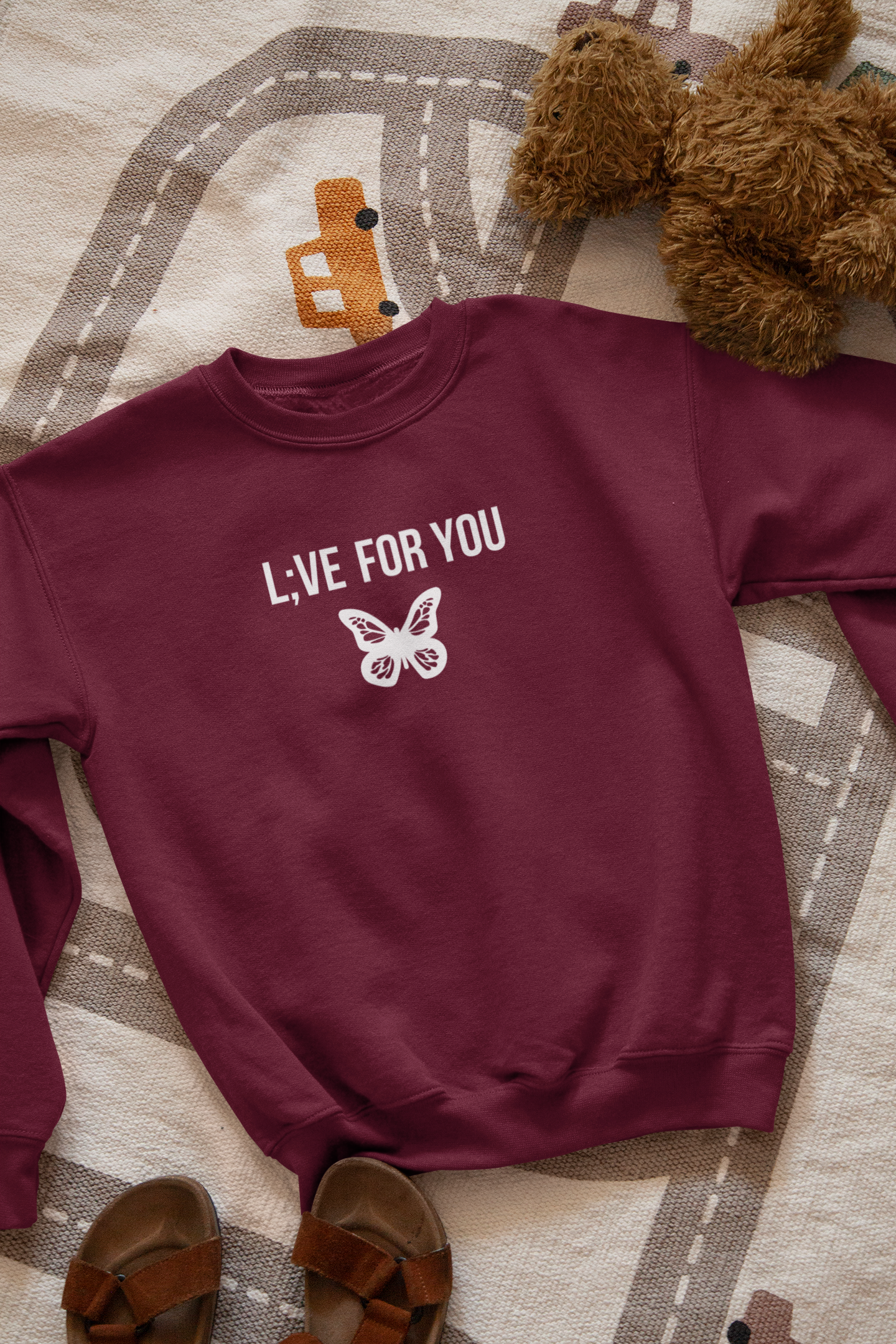 L;VE For You Butterfly Youth Sweatshirt