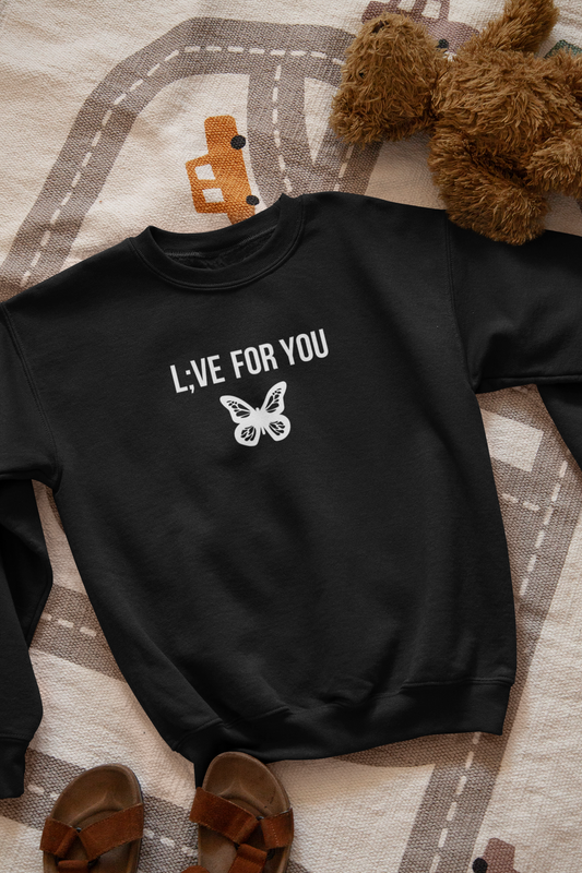 L;VE For You Butterfly Toddler Sweatshirt