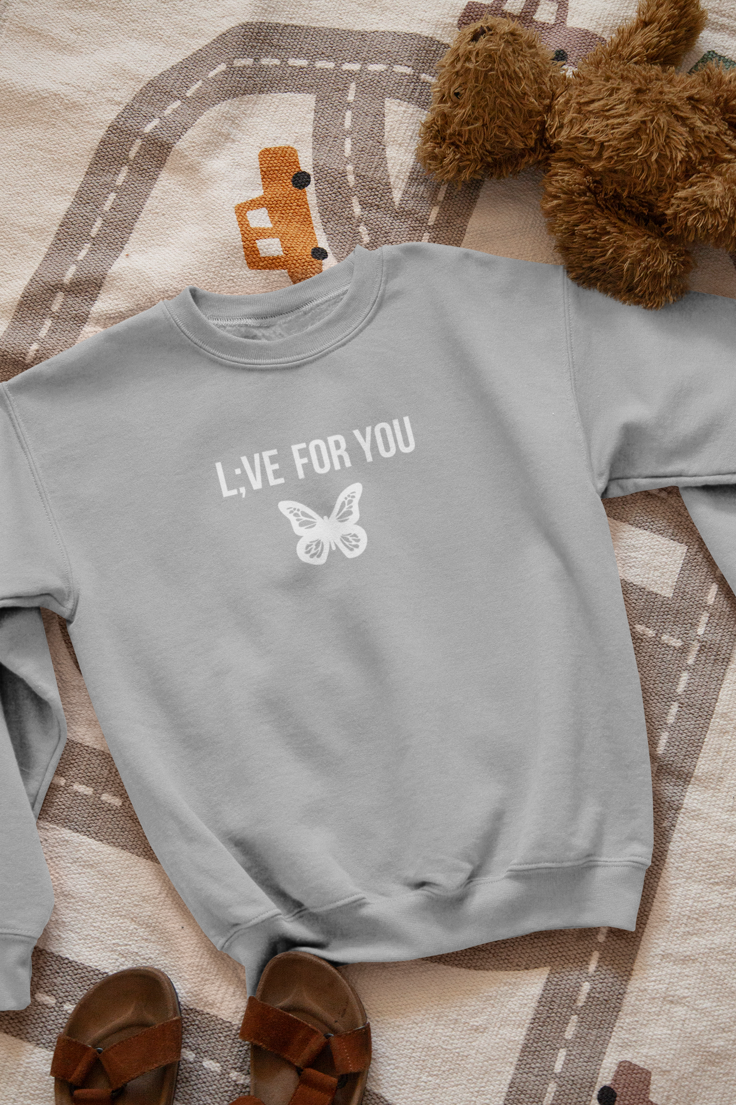 L;VE For You Butterfly Toddler Sweatshirt