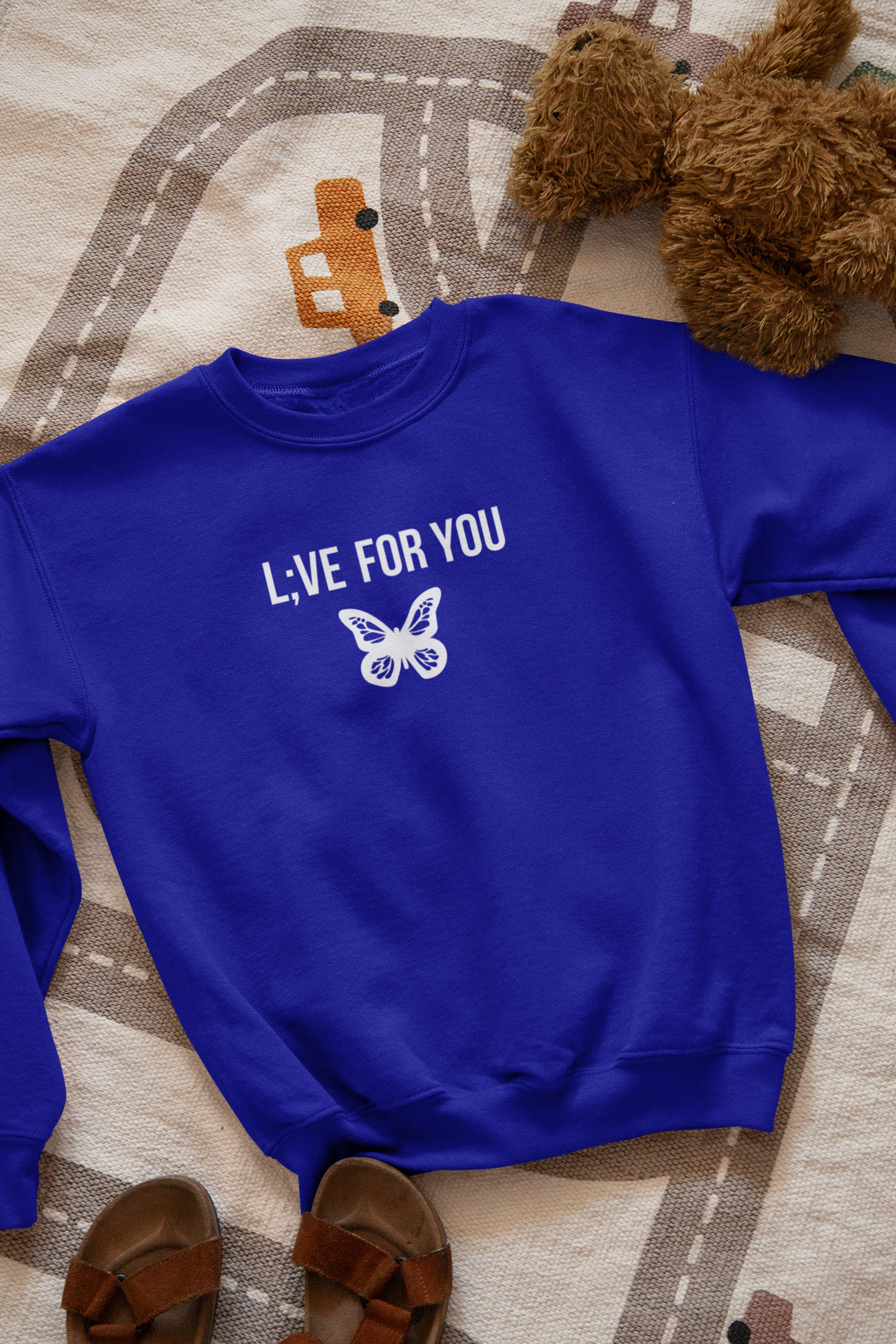 L;VE For You Butterfly Toddler Sweatshirt