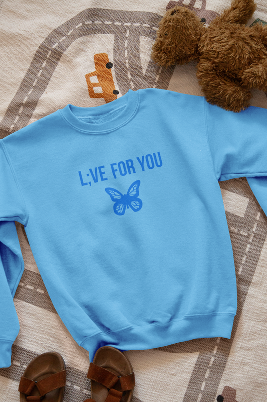 L;VE For You Butterfly Youth Sweatshirt