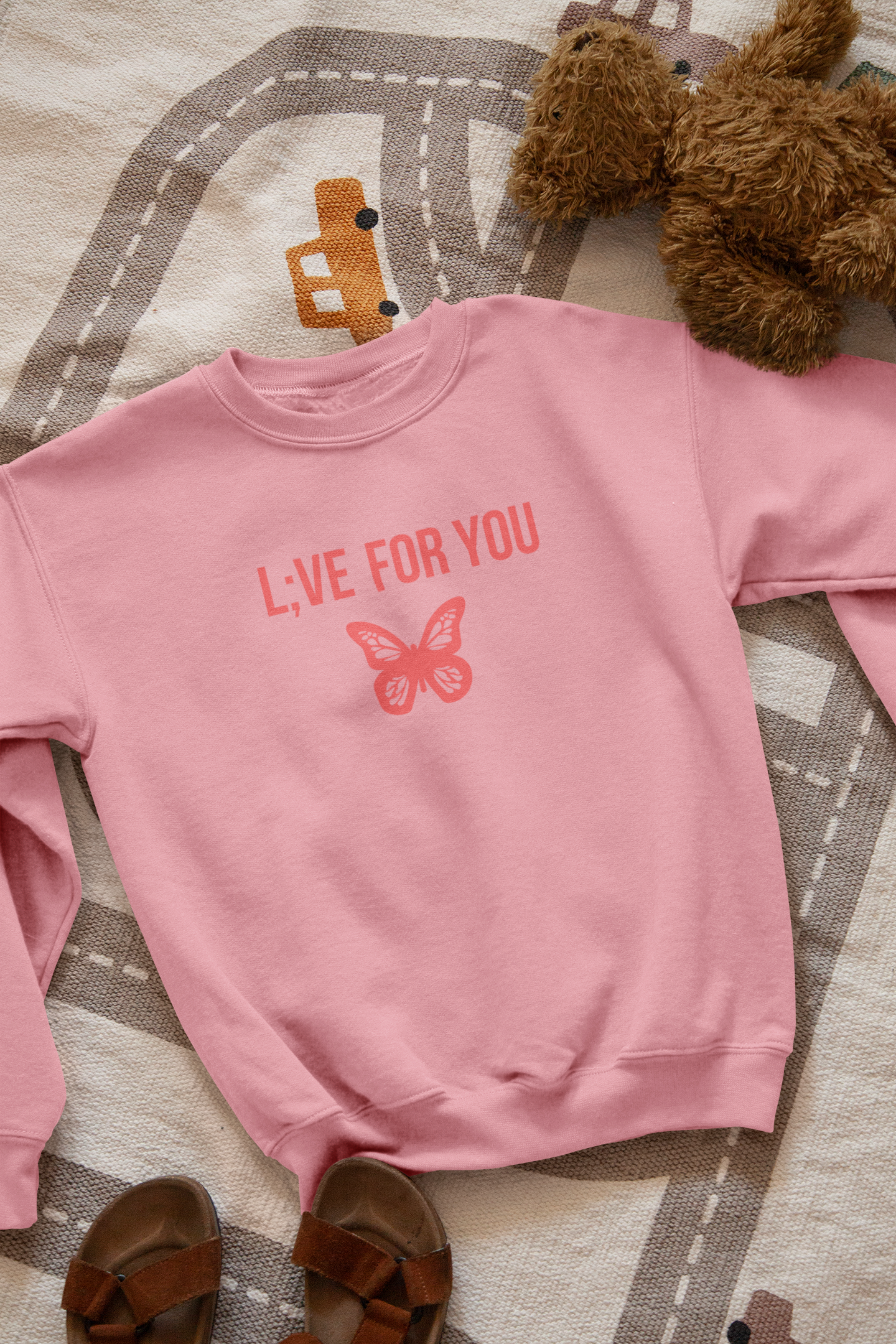 L;VE For You Butterfly Toddler Sweatshirt