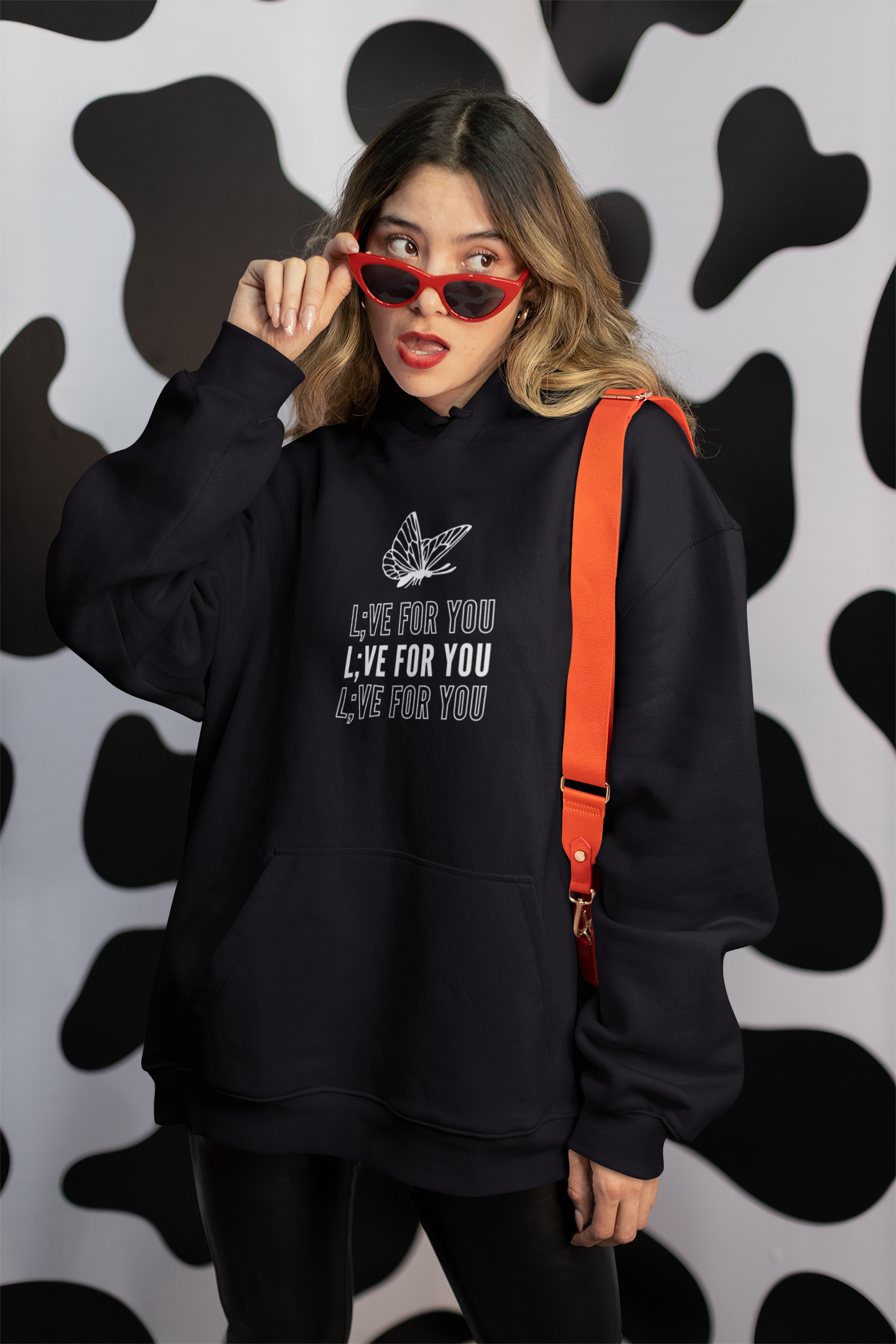 L;VE FOR YOU Butterfly Hoodie