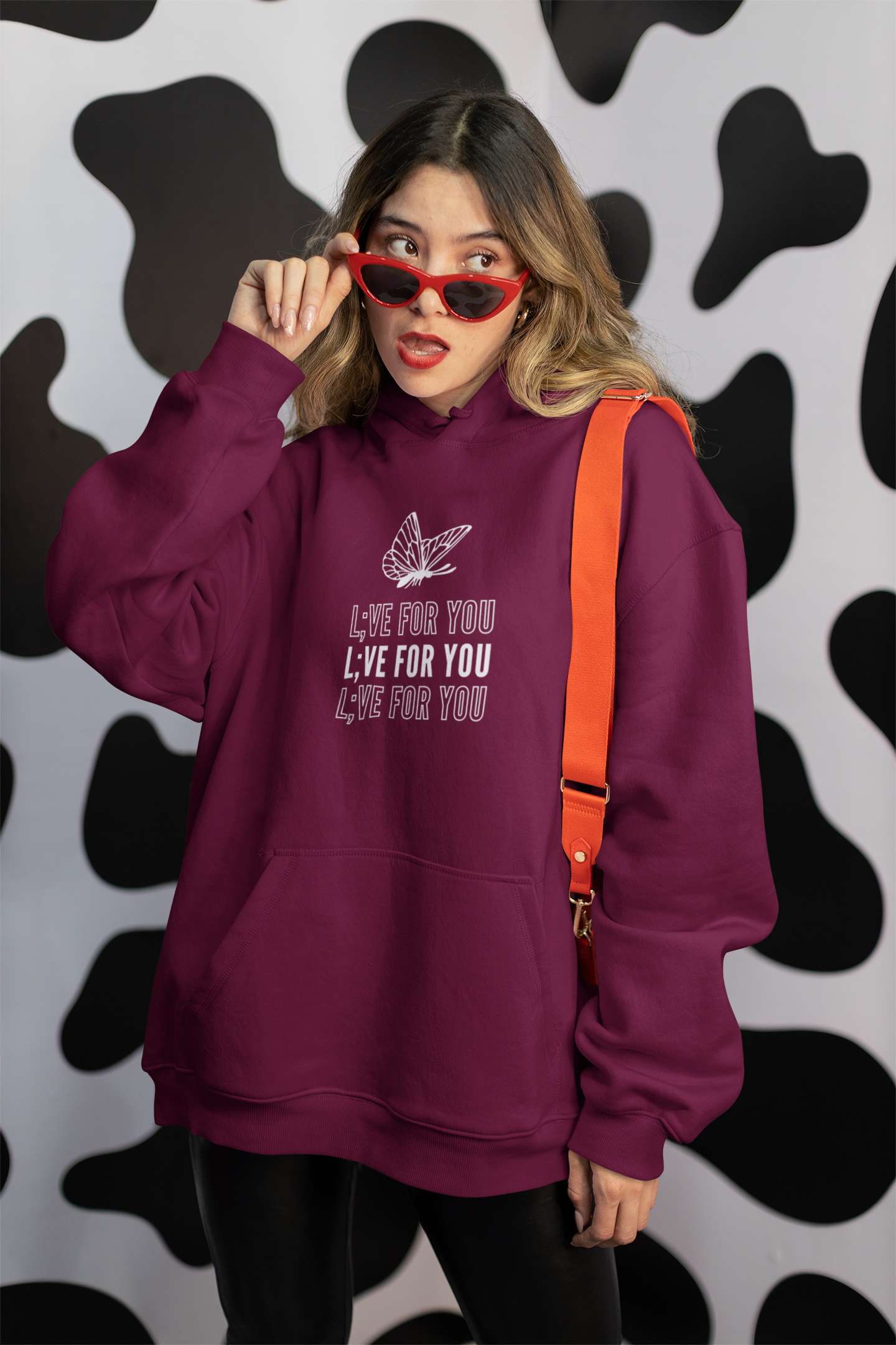 L;VE FOR YOU Butterfly Hoodie