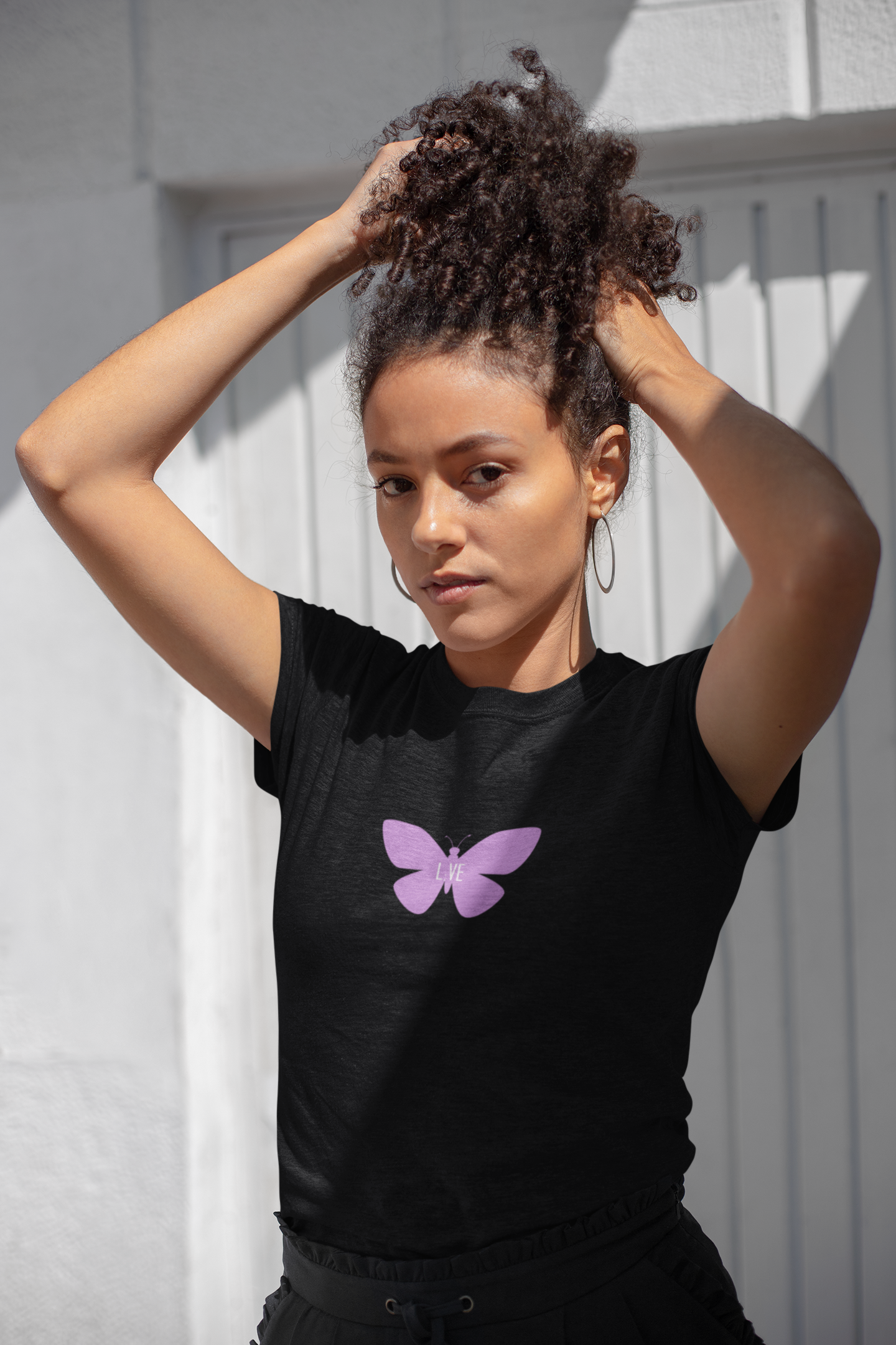 L;VE Purple Butterfly T-Shirt