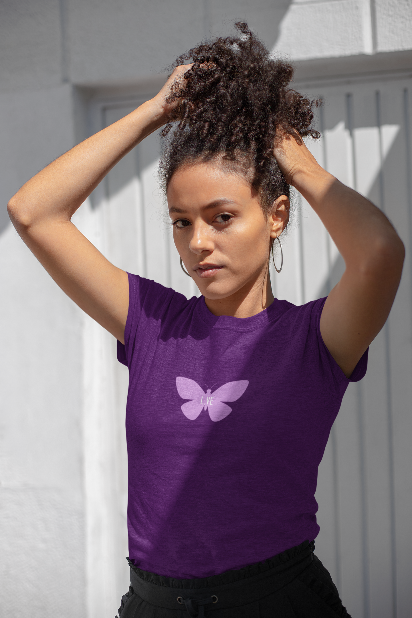 L;VE Purple Butterfly T-Shirt