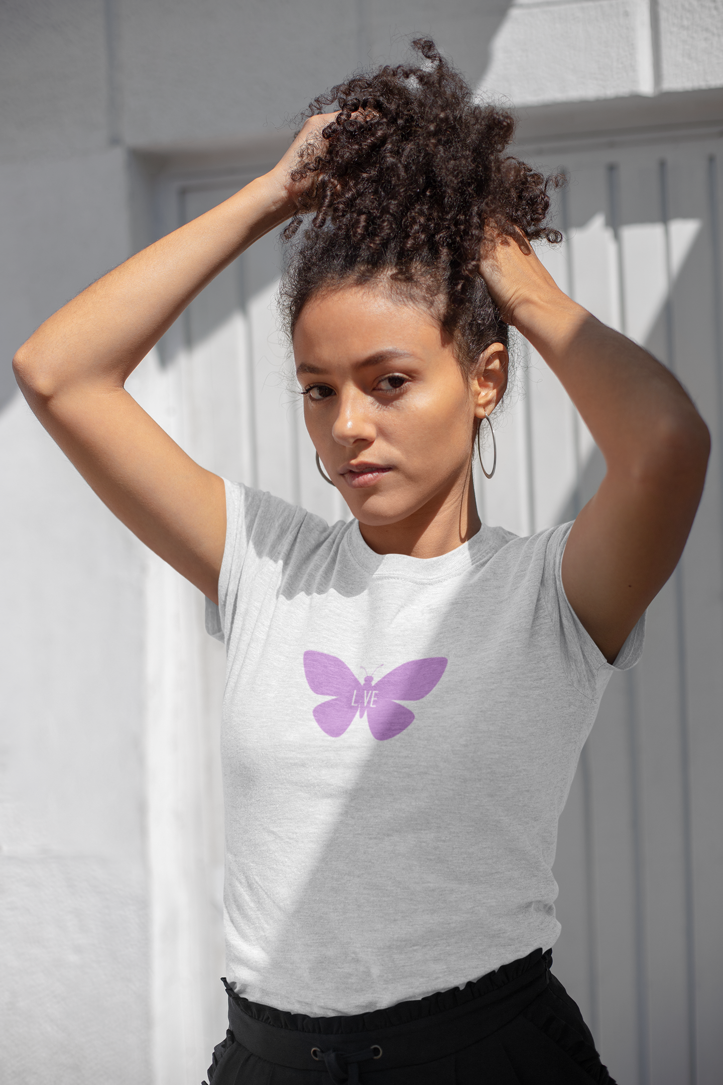 L;VE Purple Butterfly T-Shirt