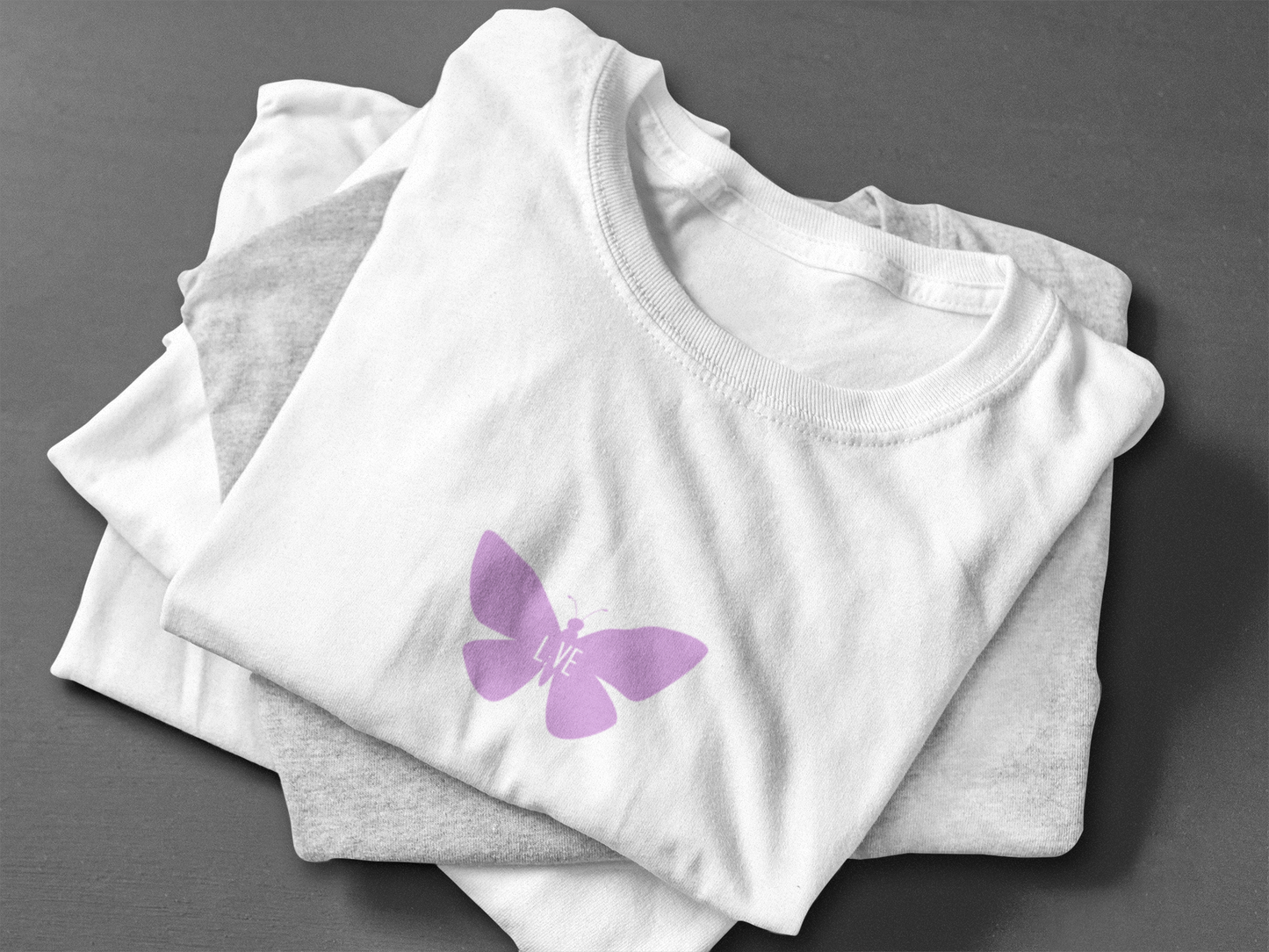 L;VE Purple Butterfly T-Shirt