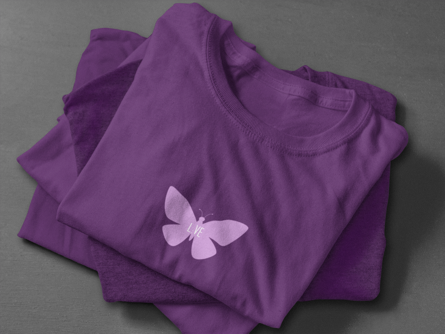 L;VE Purple Butterfly T-Shirt